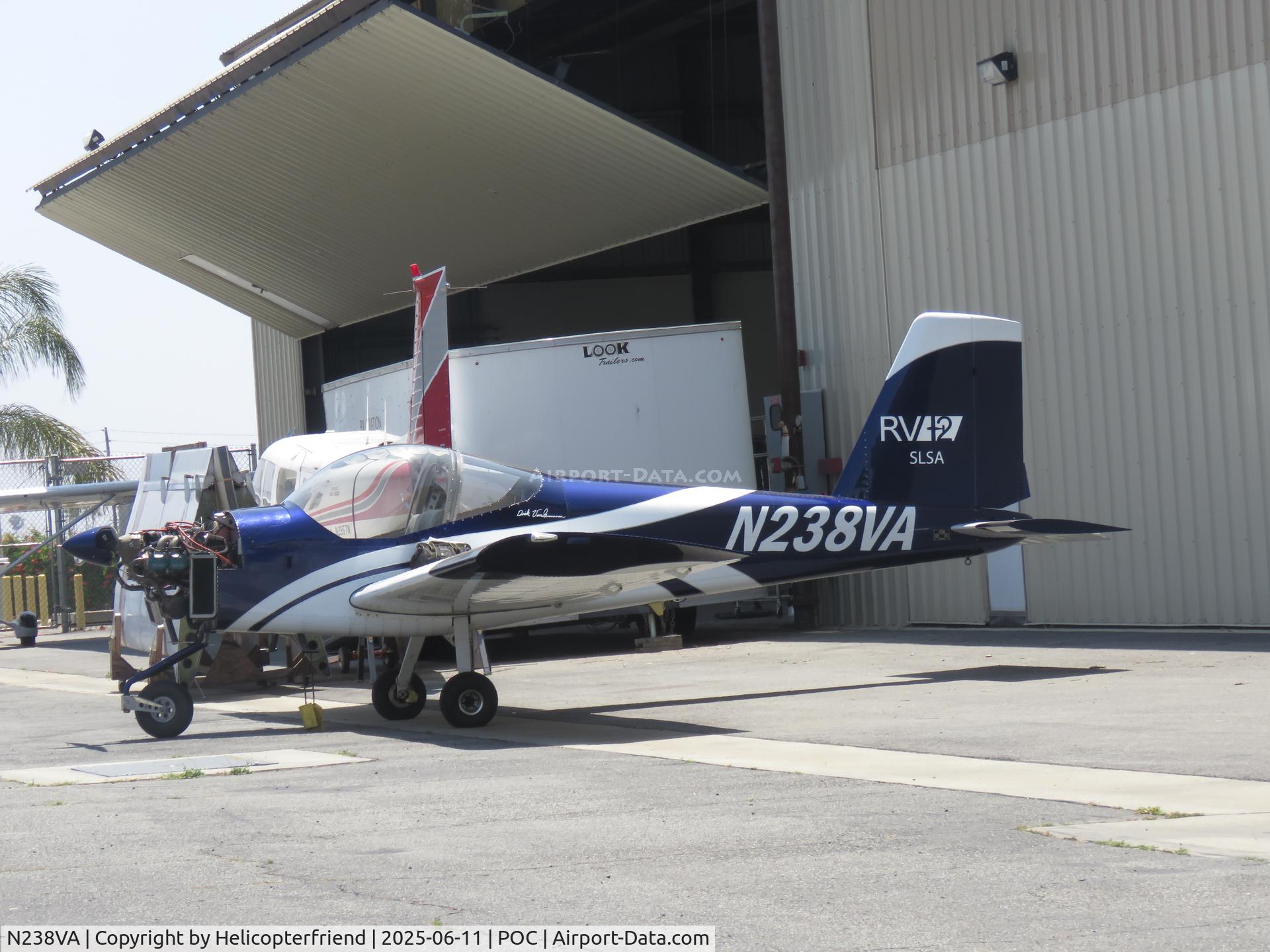 N238VA, 2013 Vans RV-12 C/N 12012, Engine being worked on
