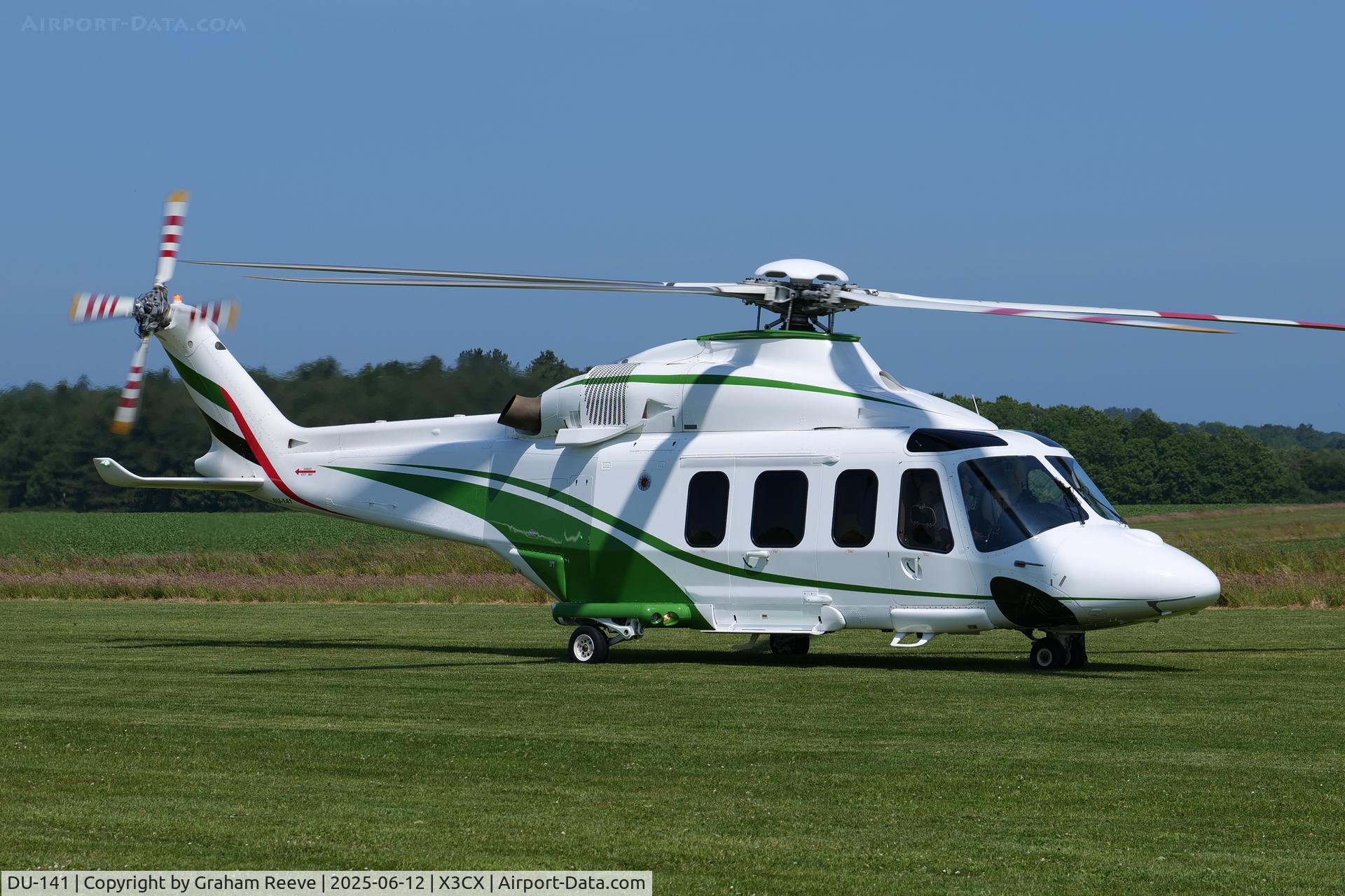 DU-141, AgustaWestland AW-139 C/N 31224, Parked at Northrepps.