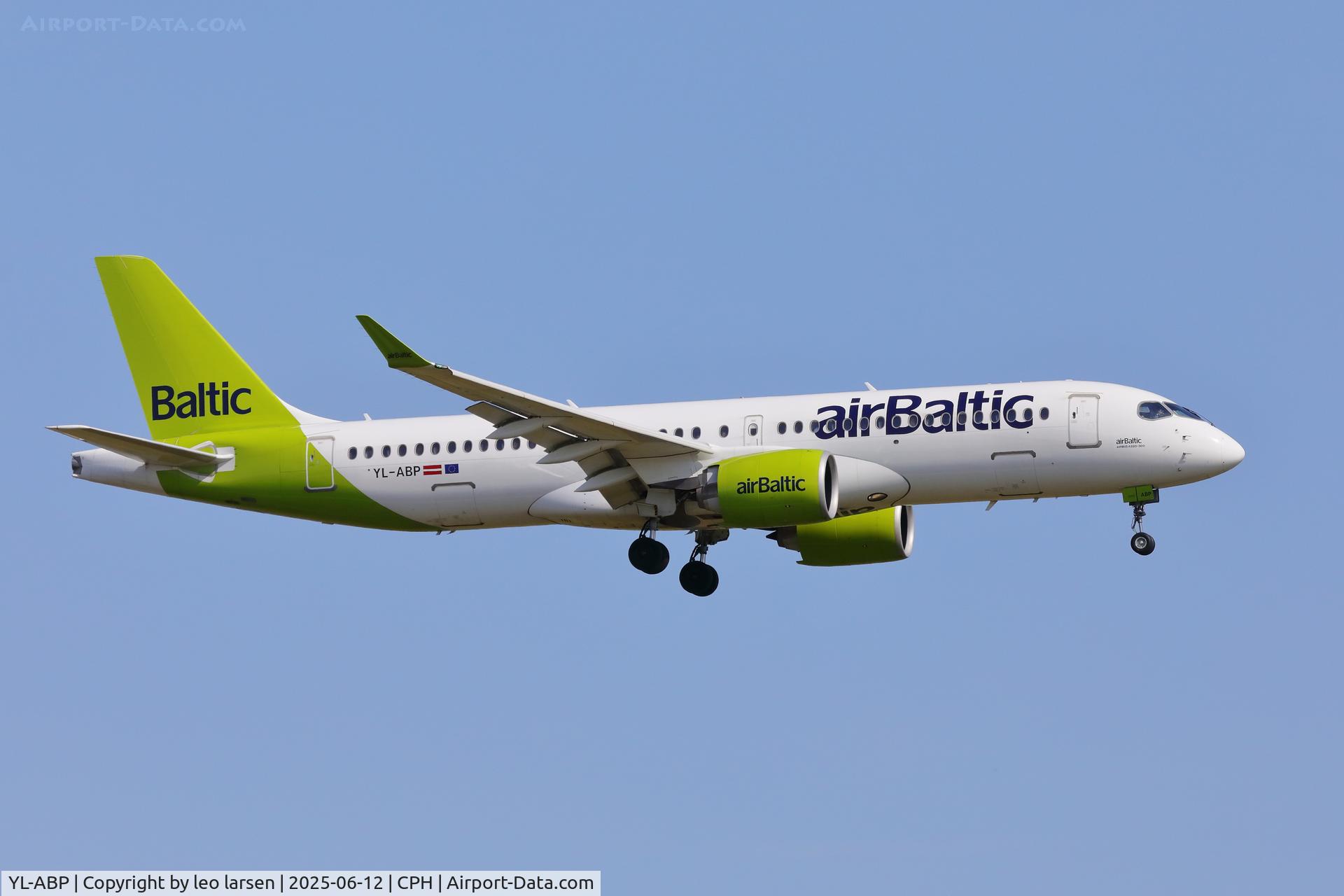 YL-ABP, 2023 Airbus A220-300 C/N 55224, Copenhagen 12.6.2025