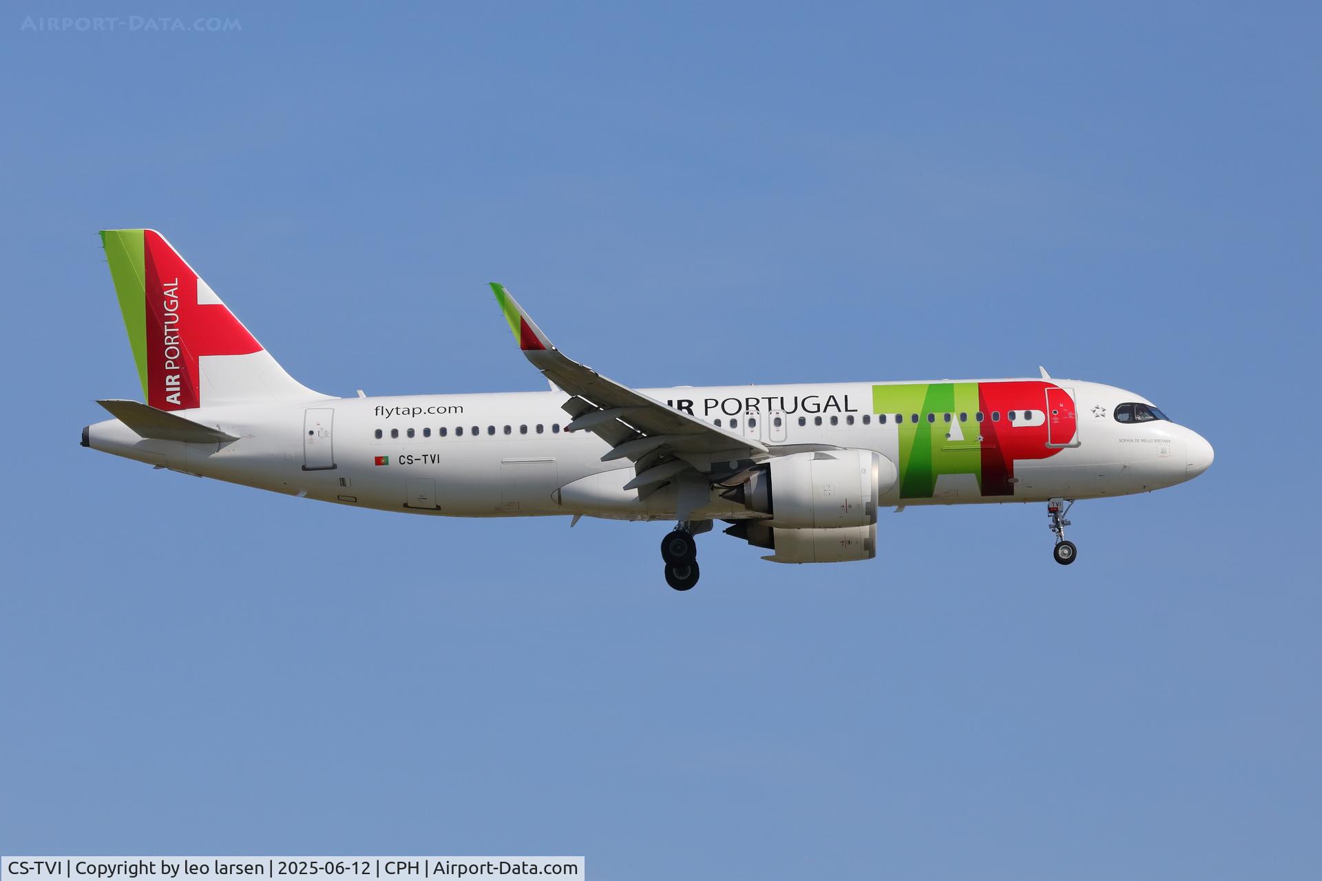 CS-TVI, 2021 Airbus A320-251N C/N 10338, Copenhagen 12.6.2025
