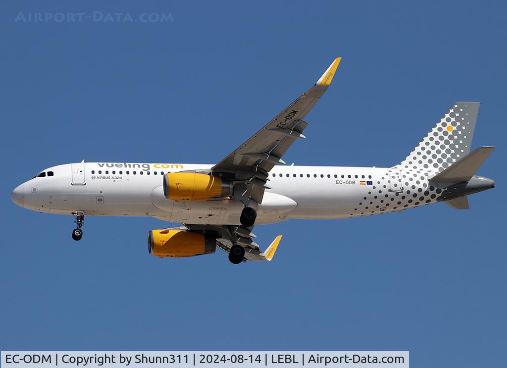 EC-ODM, 2014 Airbus A320-232 C/N 6360, Landing rwy 24R
