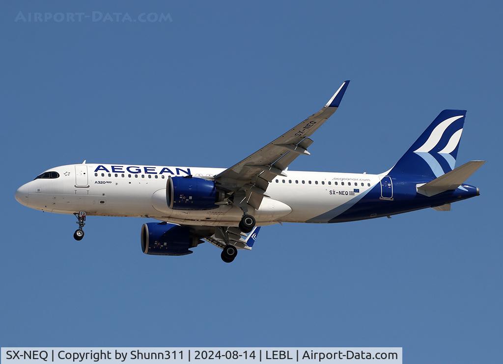 SX-NEQ, 2023 Airbus A320-271N C/N 11469, Landing rwy 24R
