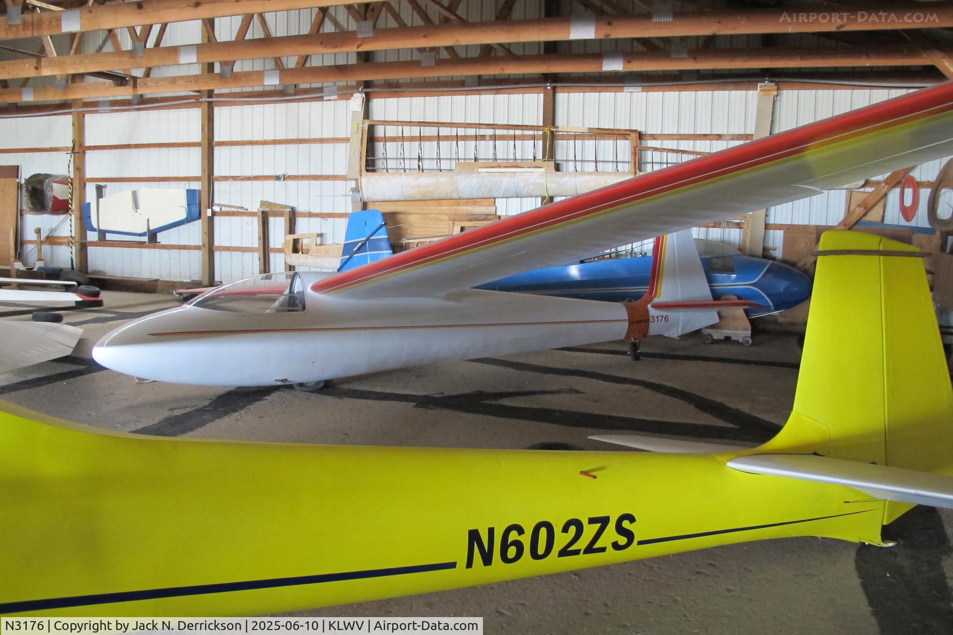 N3176, 1968 Schleicher Ka-6E Rhonsegler C/N 4176, Ka-6E