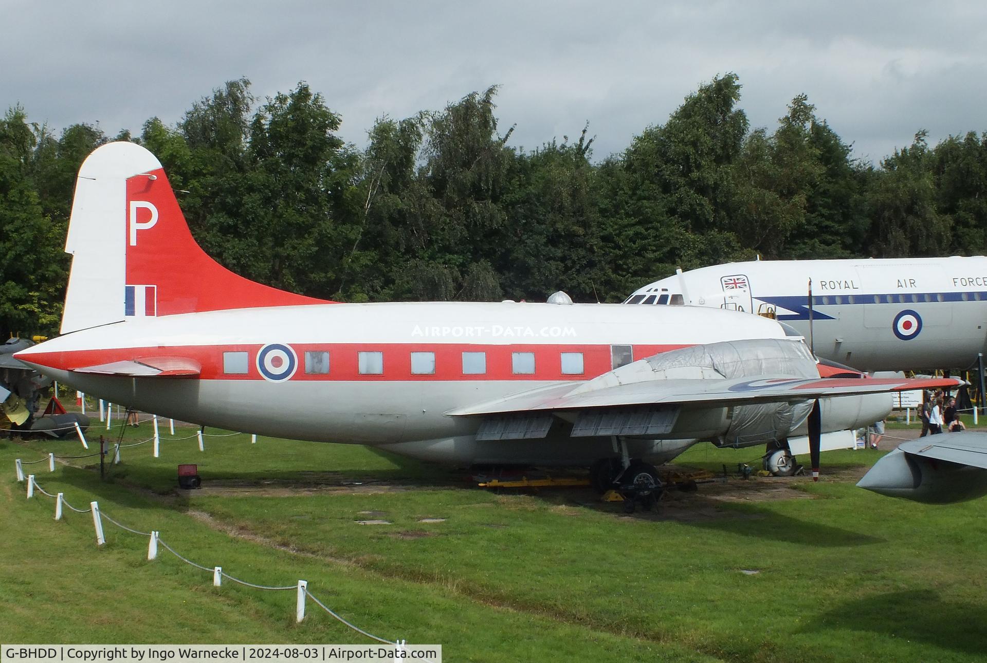 G-BHDD, 1953 Vickers Varsity T.1 C/N Not found WL626/G-BHDD, Vickers Varsity T1 at the East Midlands Aeropark, Castle Donington