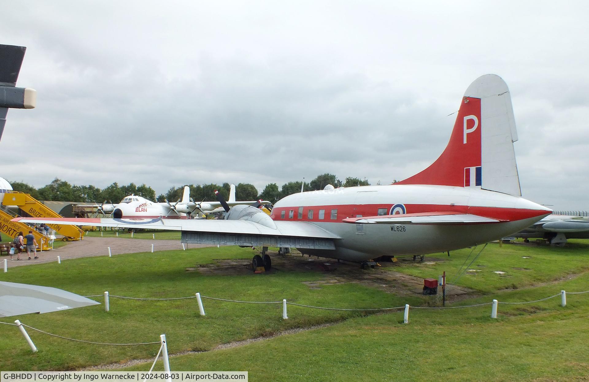G-BHDD, 1953 Vickers Varsity T.1 C/N Not found WL626/G-BHDD, Vickers Varsity T1 at the East Midlands Aeropark, Castle Donington