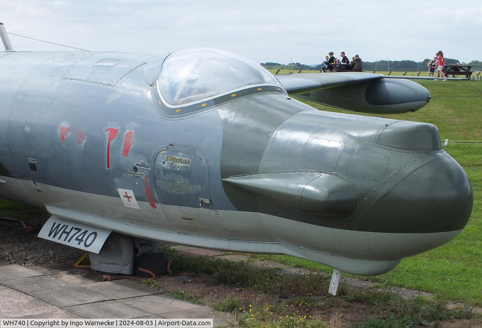 WH740, 1953 English Electric Canberra T.17 C/N Not found WH740, English Electric Canberra T17 at the East Midlands Aeropark, Castle Donington