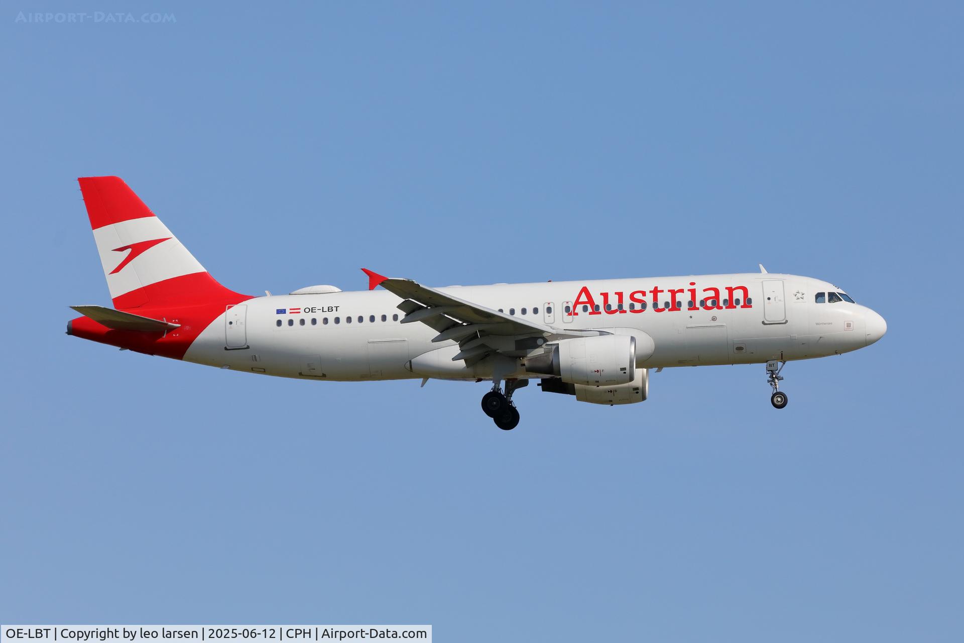OE-LBT, 2000 Airbus A320-214 C/N 1387, Copenhagen 12.6.2025