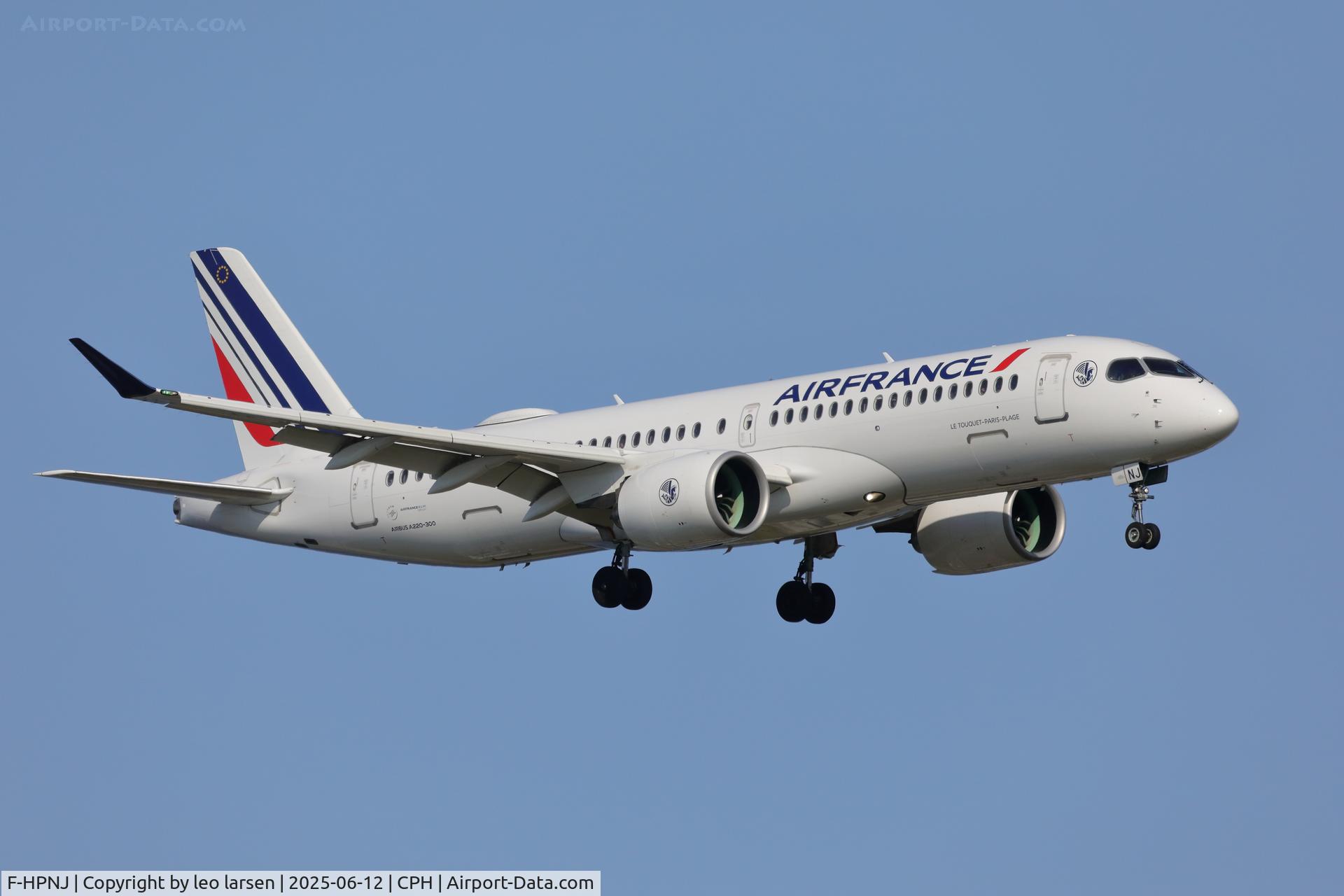 F-HPNJ, 2024 Airbus A220-300 C/N 55281, Copenhagen 12.6.2025