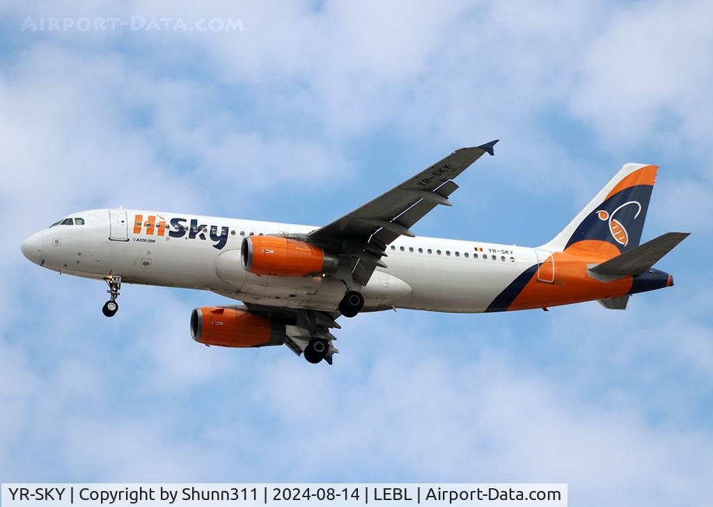 YR-SKY, 2010 Airbus A320-232 C/N 4493, Landing rwy 24R