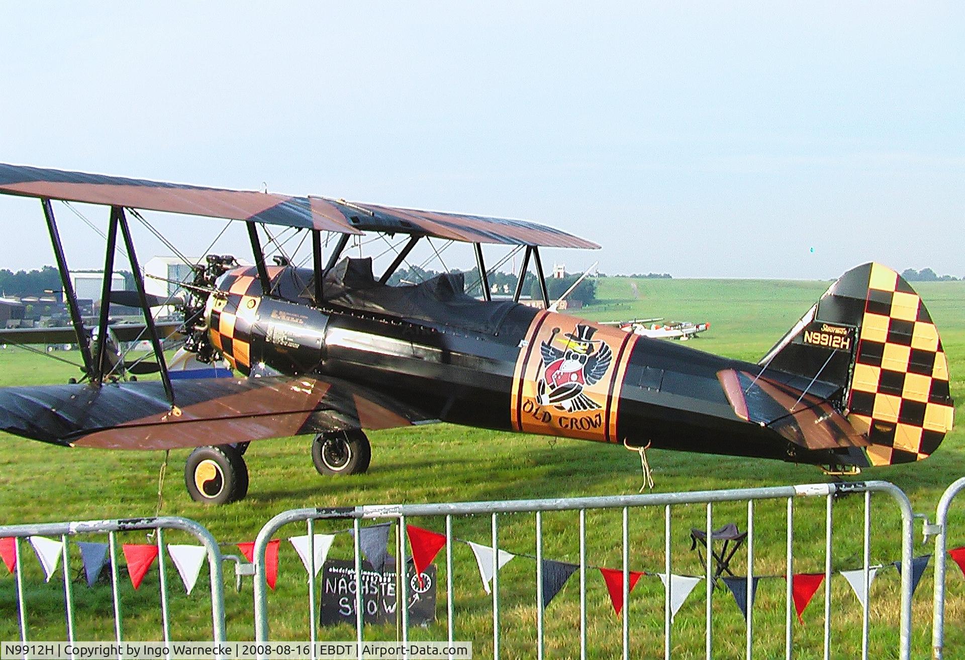 N9912H, 1943 Boeing N2S-3 Kaydet (B75N1) C/N 75-7213, Boeing (Stearman) N2S-3 Kaydet (B75N1) at the 2008 Fly-in Diest airfield
