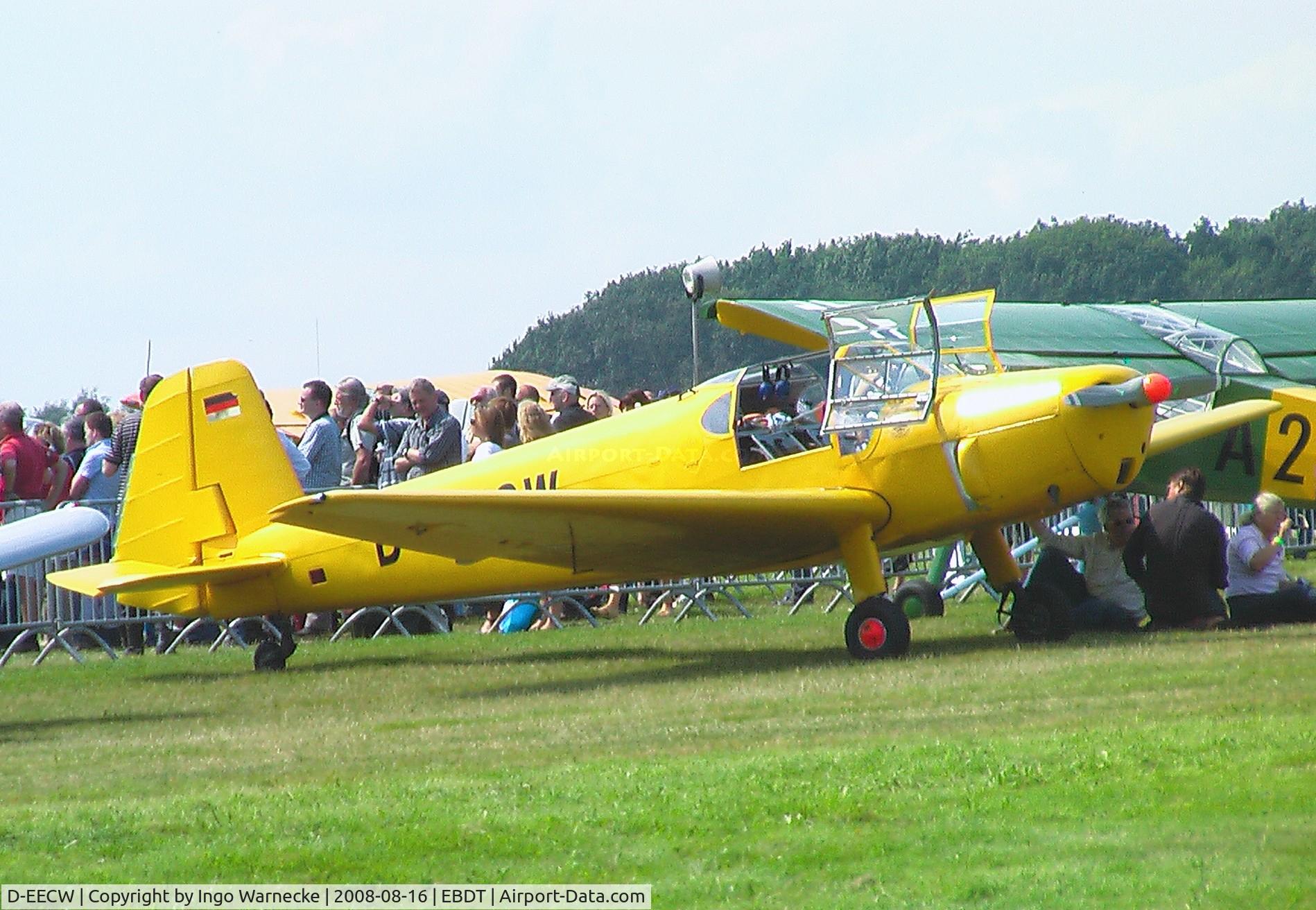 D-EECW, 1966 Heliopolis Gomhouria Mk.6 (Bu-181) C/N 183, Heliopolis Gomhouria Mk6 (reengined post war Bücker Bü 181 Bestmann) at the 2008 Fly-in Diest airfield