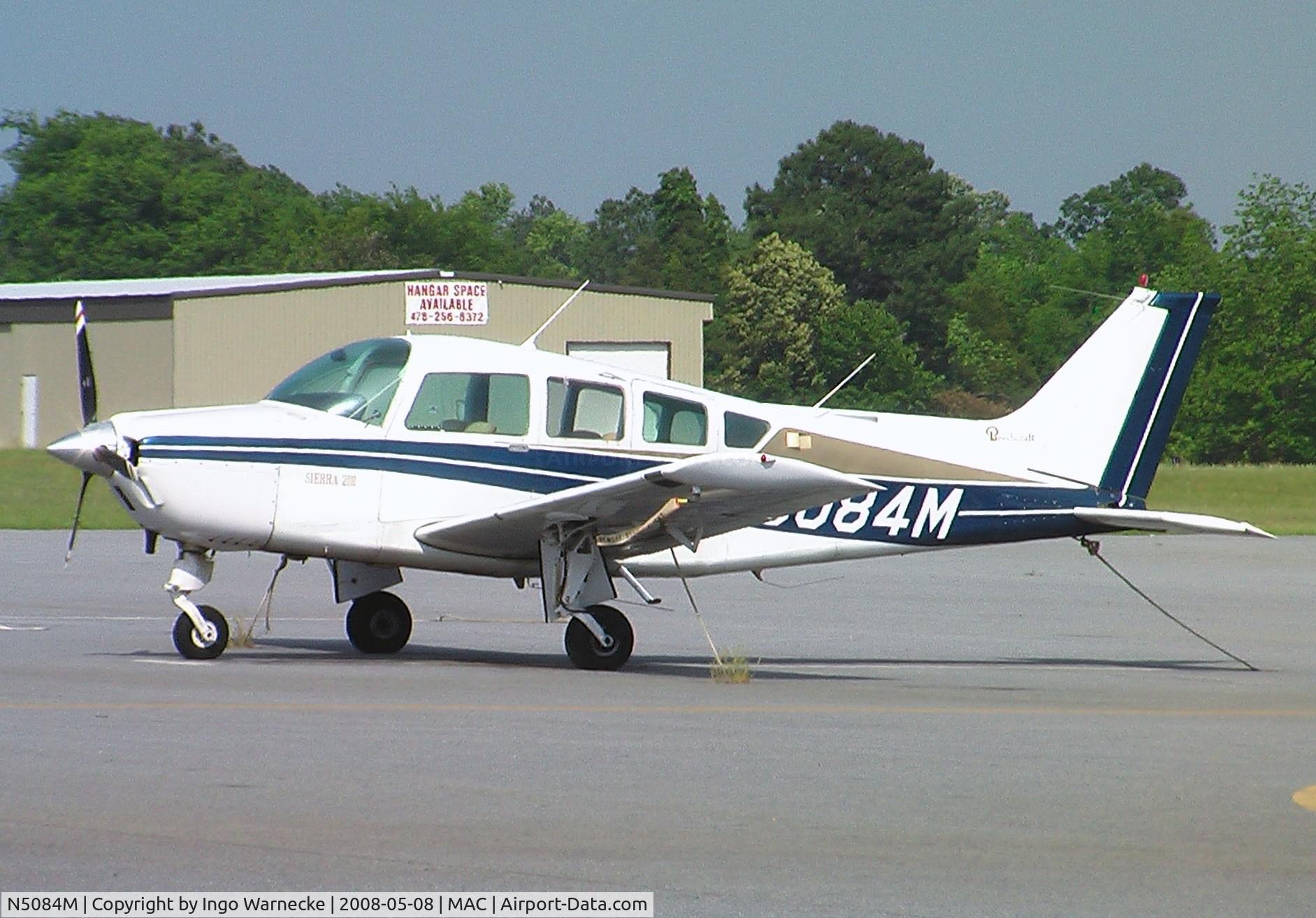N5084M, 1978 Beech C24R C/N MC-571, Beechcraft C24R Sierra at Macon airport