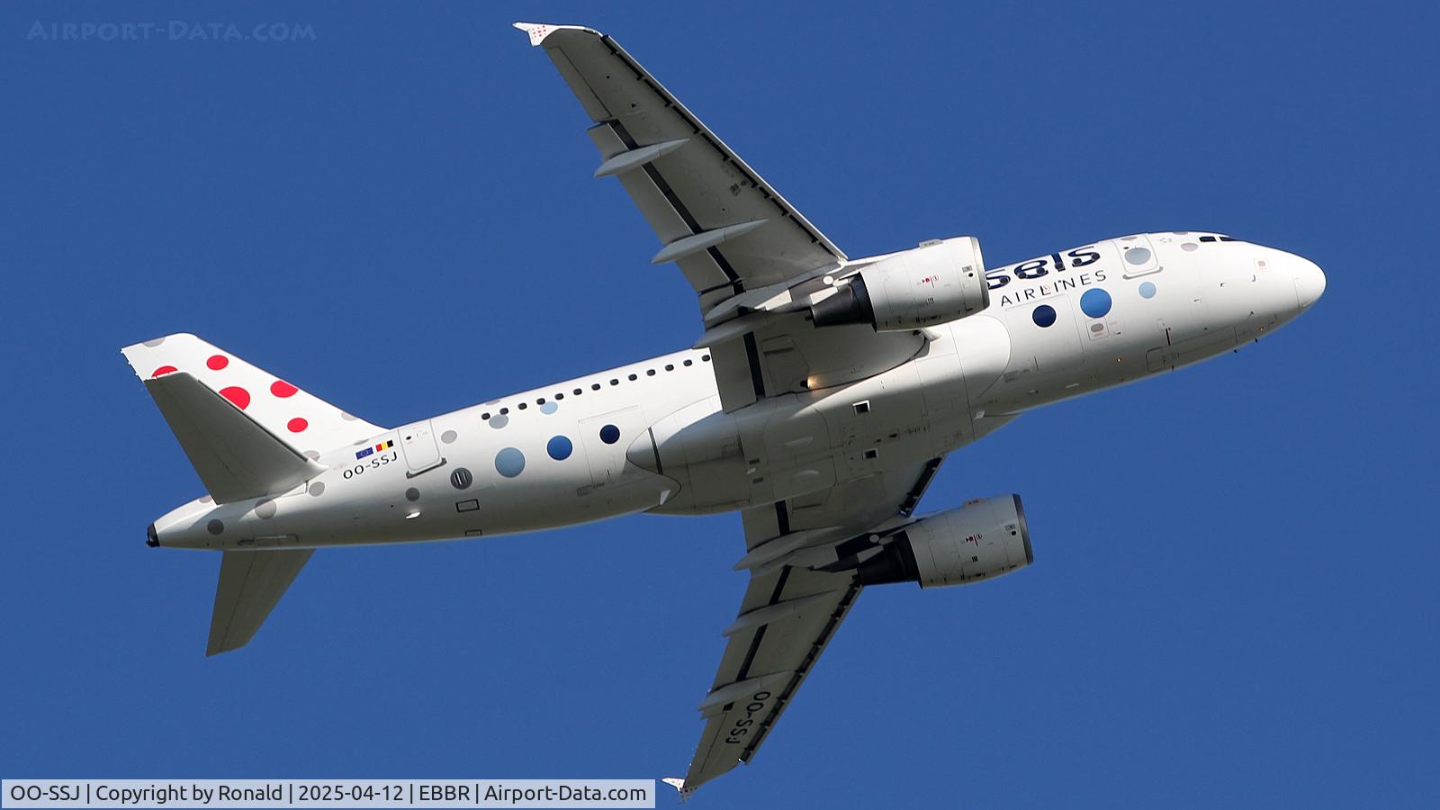OO-SSJ, 2002 Airbus A319-111 C/N 1759, at ebbr