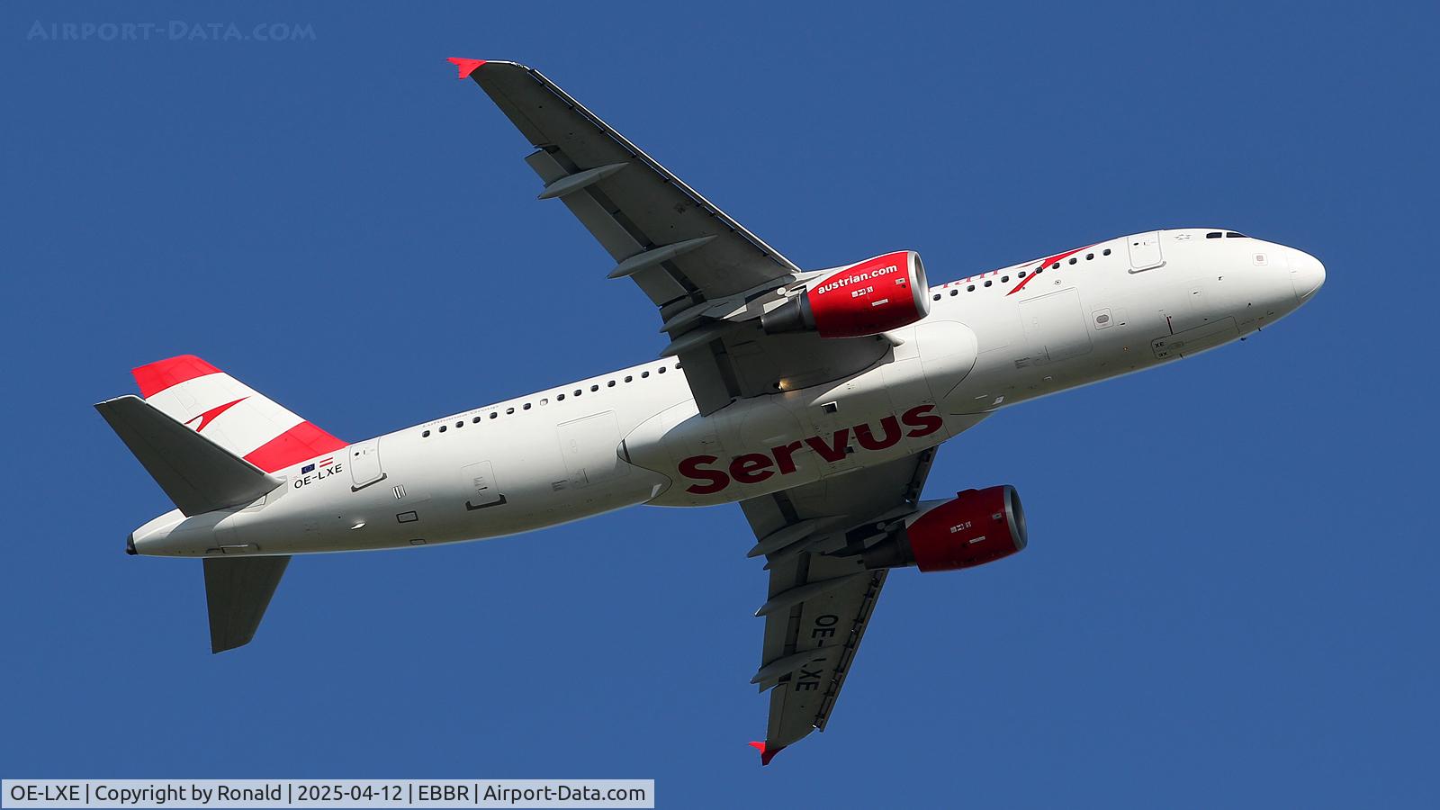 OE-LXE, 2008 Airbus A320-216 C/N 3532, at ebbr