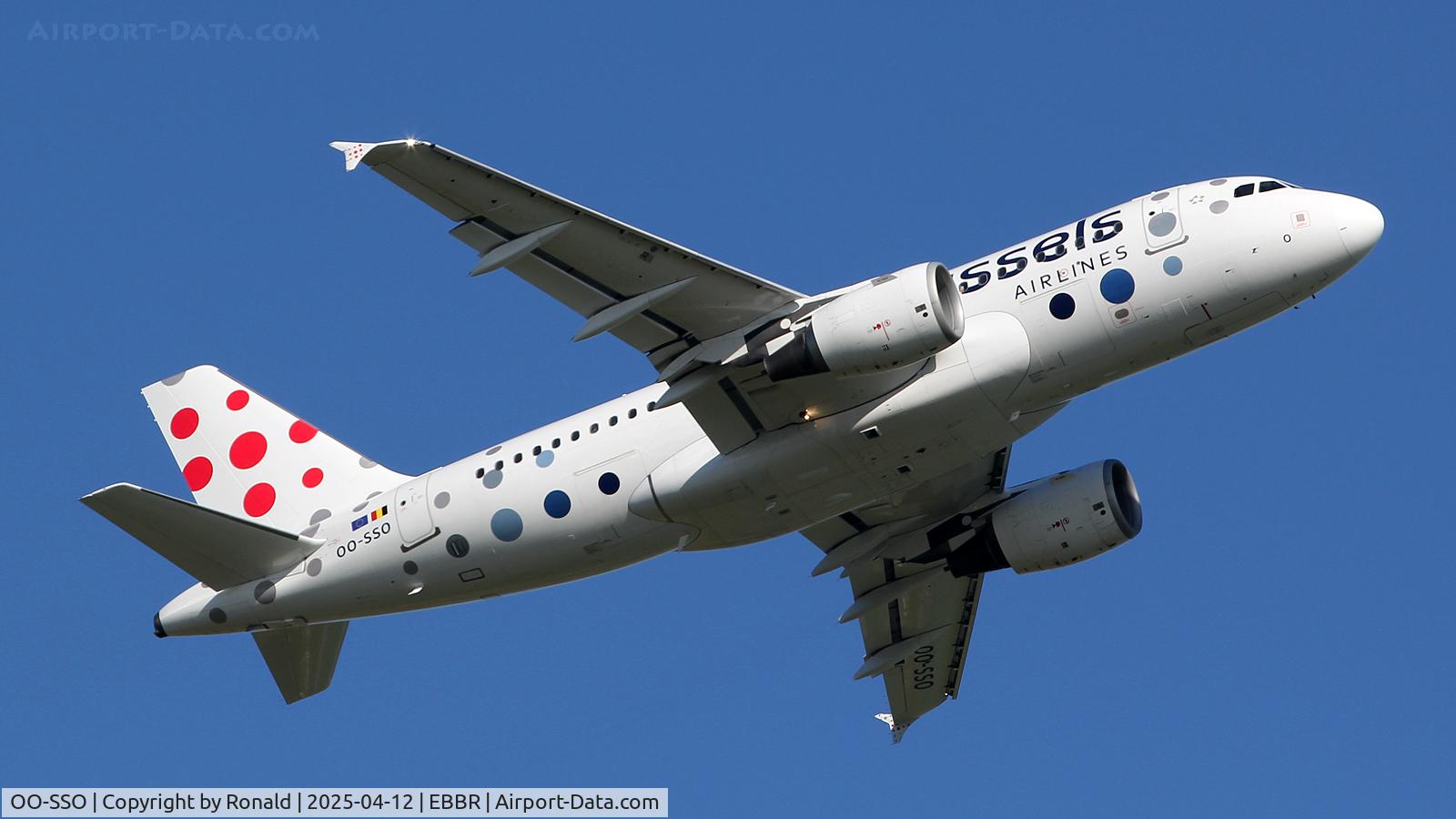 OO-SSO, 2004 Airbus A319-111 C/N 2287, at ebbr