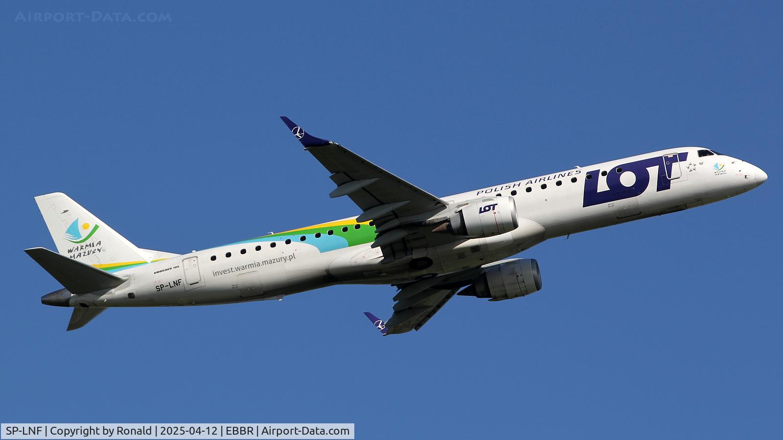 SP-LNF, 2013 Embraer 195LR (ERJ-190-200LR) C/N 19000596, at ebbr