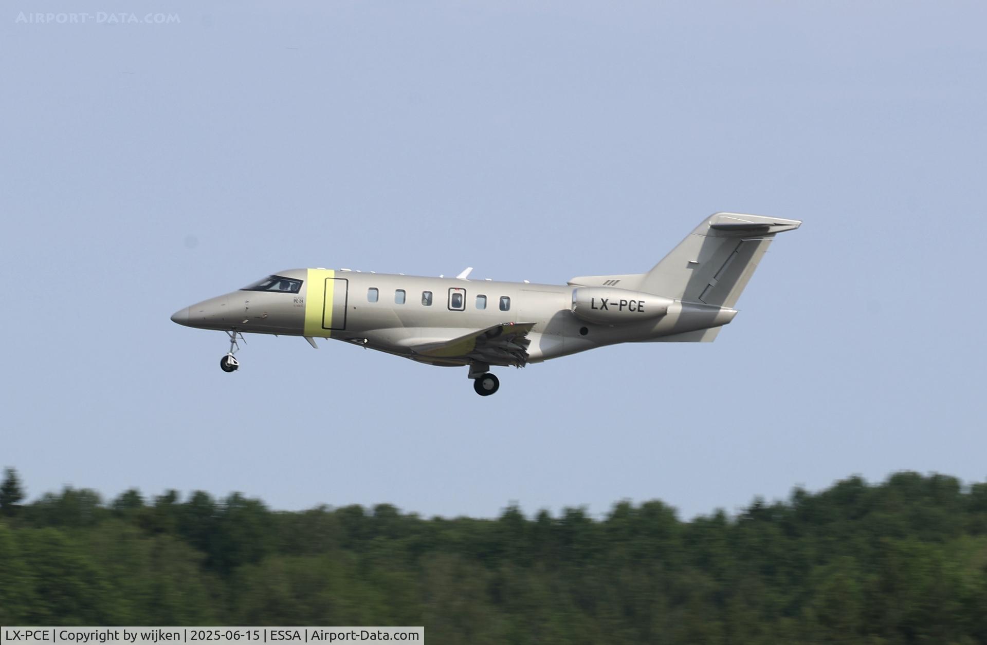 LX-PCE, 2020 Pilatus PC-24 C/N 200, Rwy 26