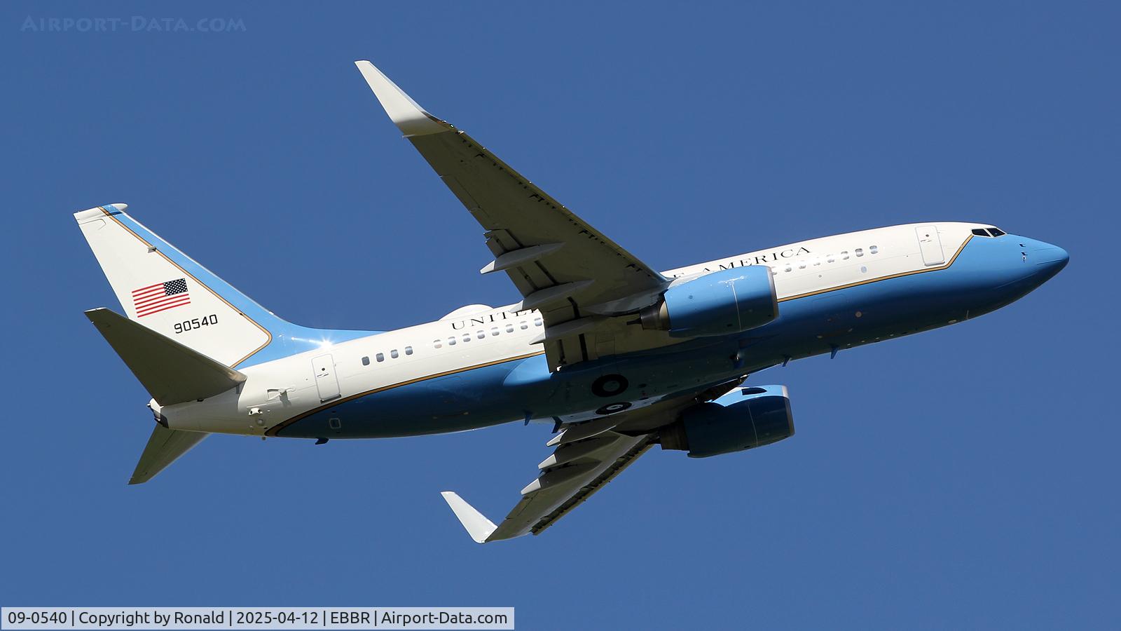 09-0540, 2010 Boeing C-40C Clipper (737-7BC BBJ) C/N 40706, at ebbr