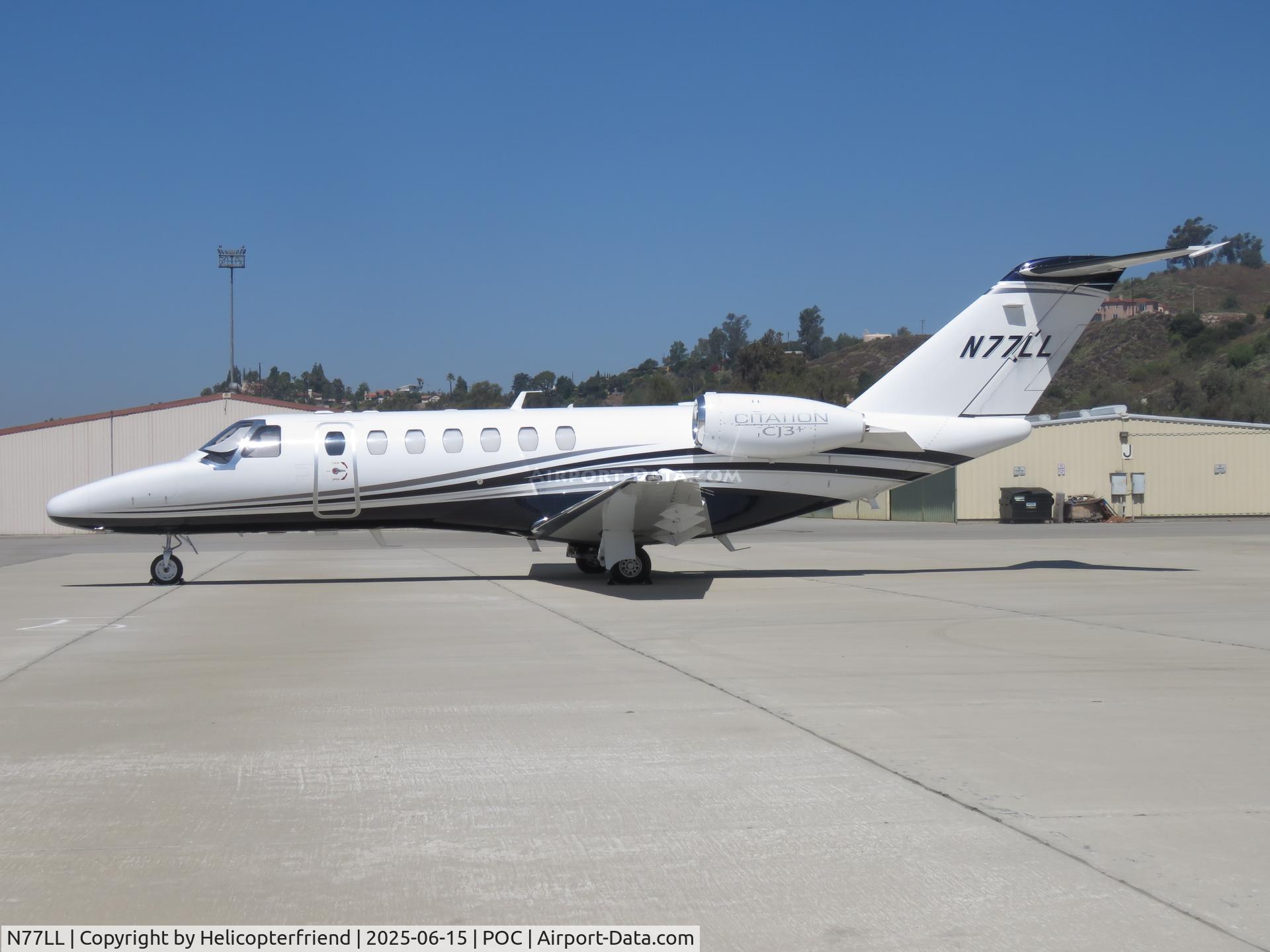 N77LL, 2018 Cessna 525B CitationJet CJ3+ C/N 525B-0547, Parked on northside