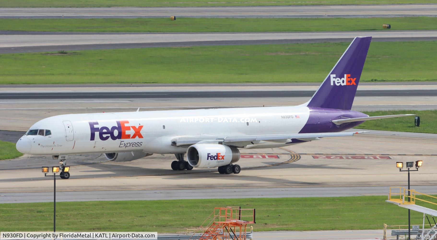 N930FD, Boeing 757-2YO C/N 25240, FDX 757-200F zx  mem-atl