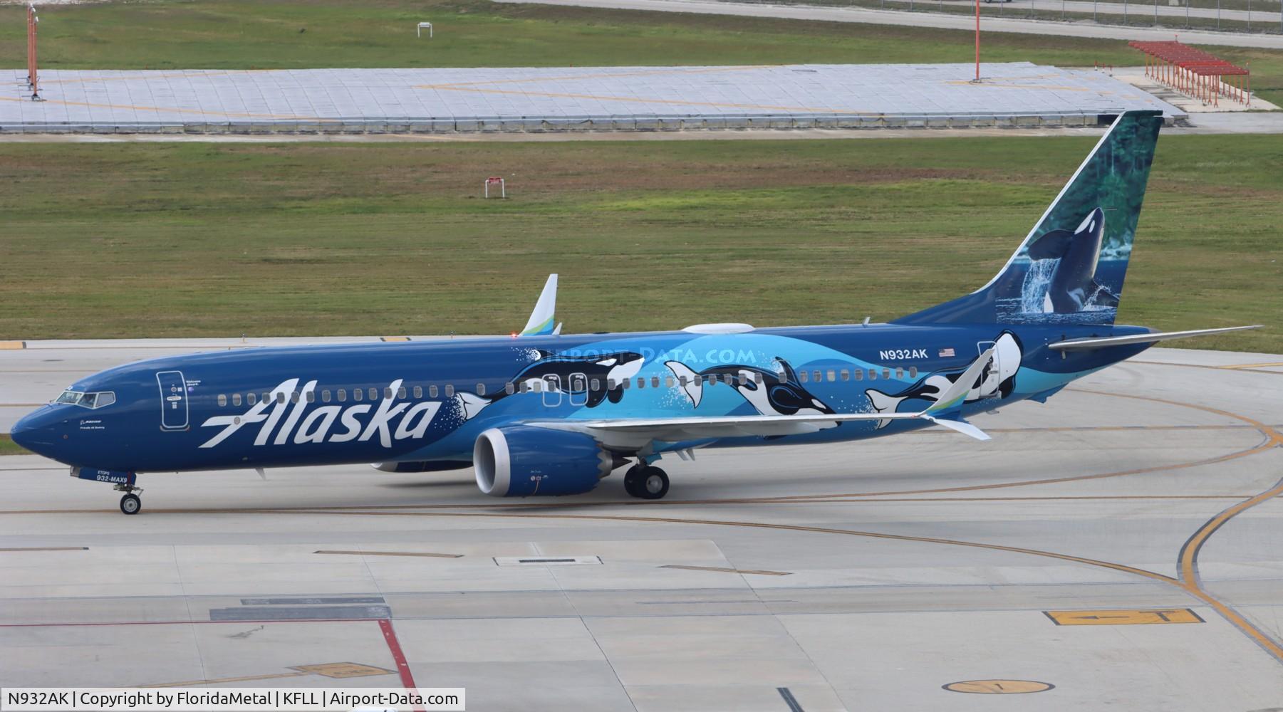 N932AK, 2021 Boeing 737-9 MAX C/N 44089, ASA 737-9 Orca zx sea-fll