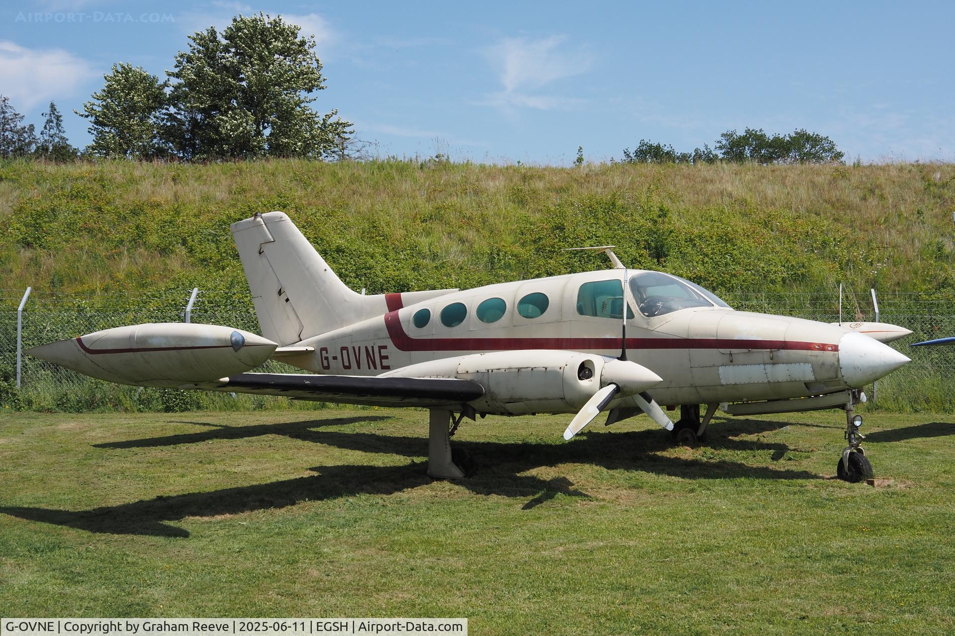 G-OVNE, 1969 Cessna 401A C/N 401A-0036, On display at the 