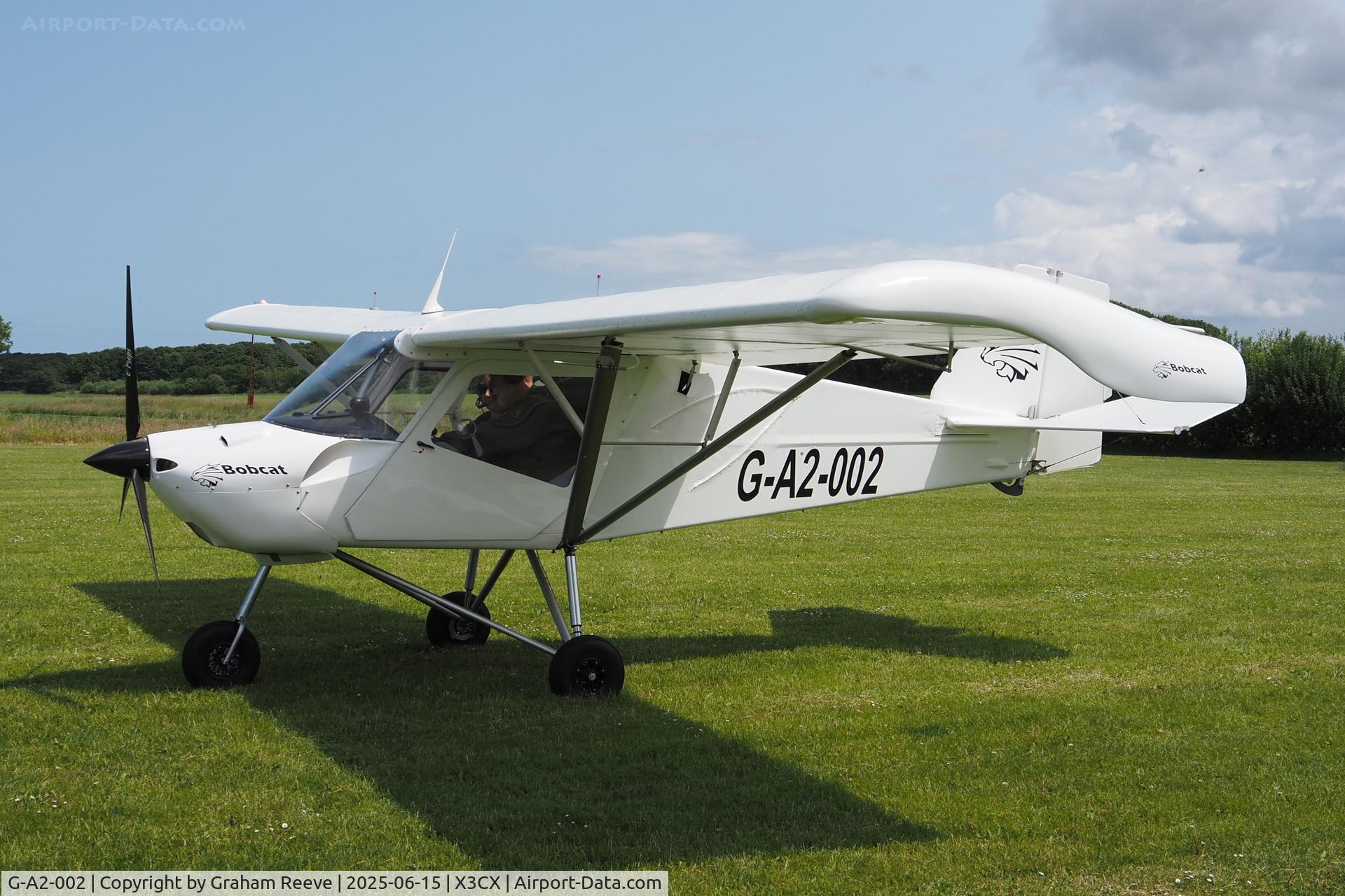G-A2-002, 2024 The Light Aircraft Company Bobcat C/N Unknown, About to depart from Northrepps.