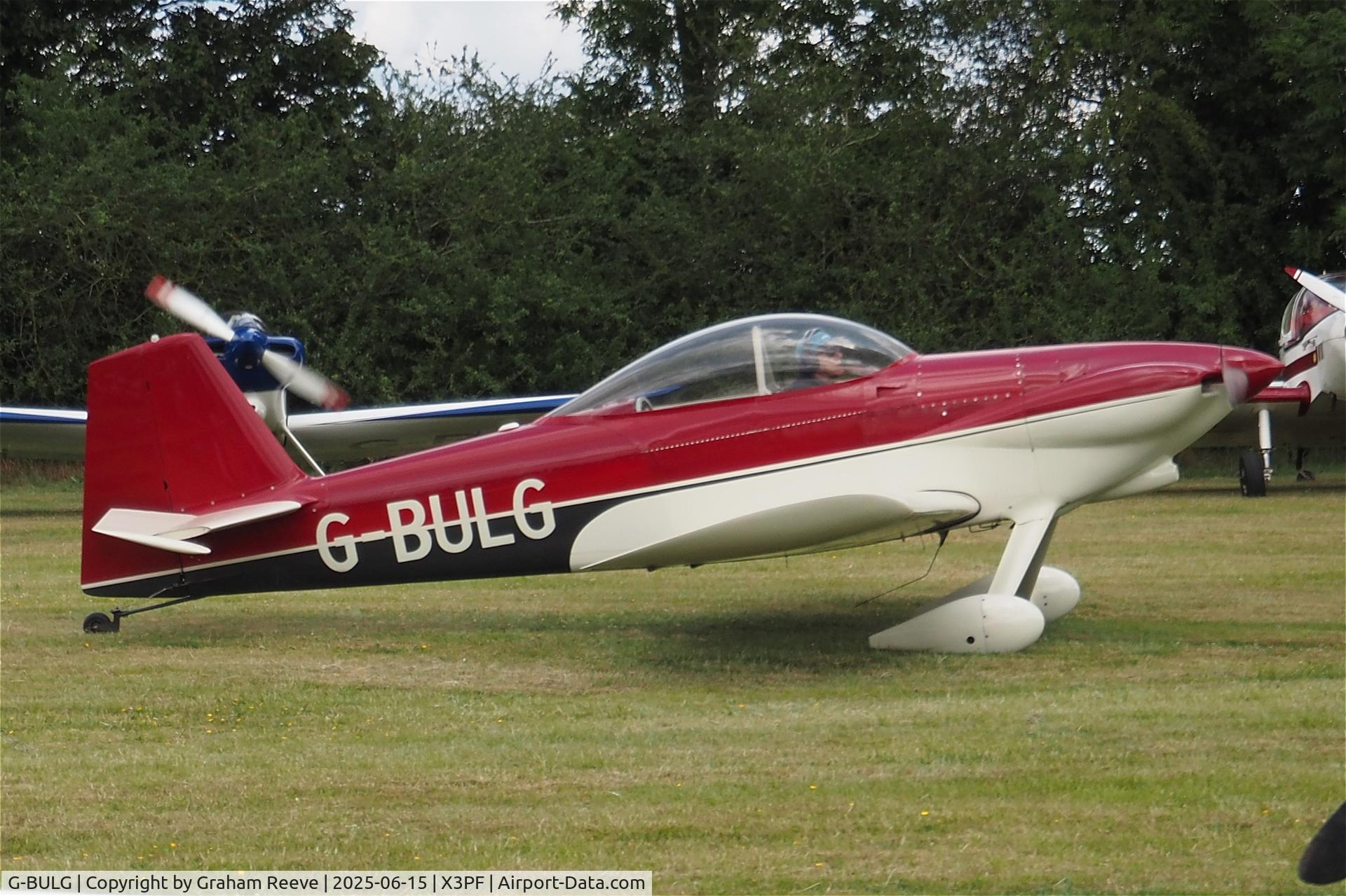 G-BULG, 1989 Vans RV-4 C/N JRV4-1, Just landed at PrioryFarm.