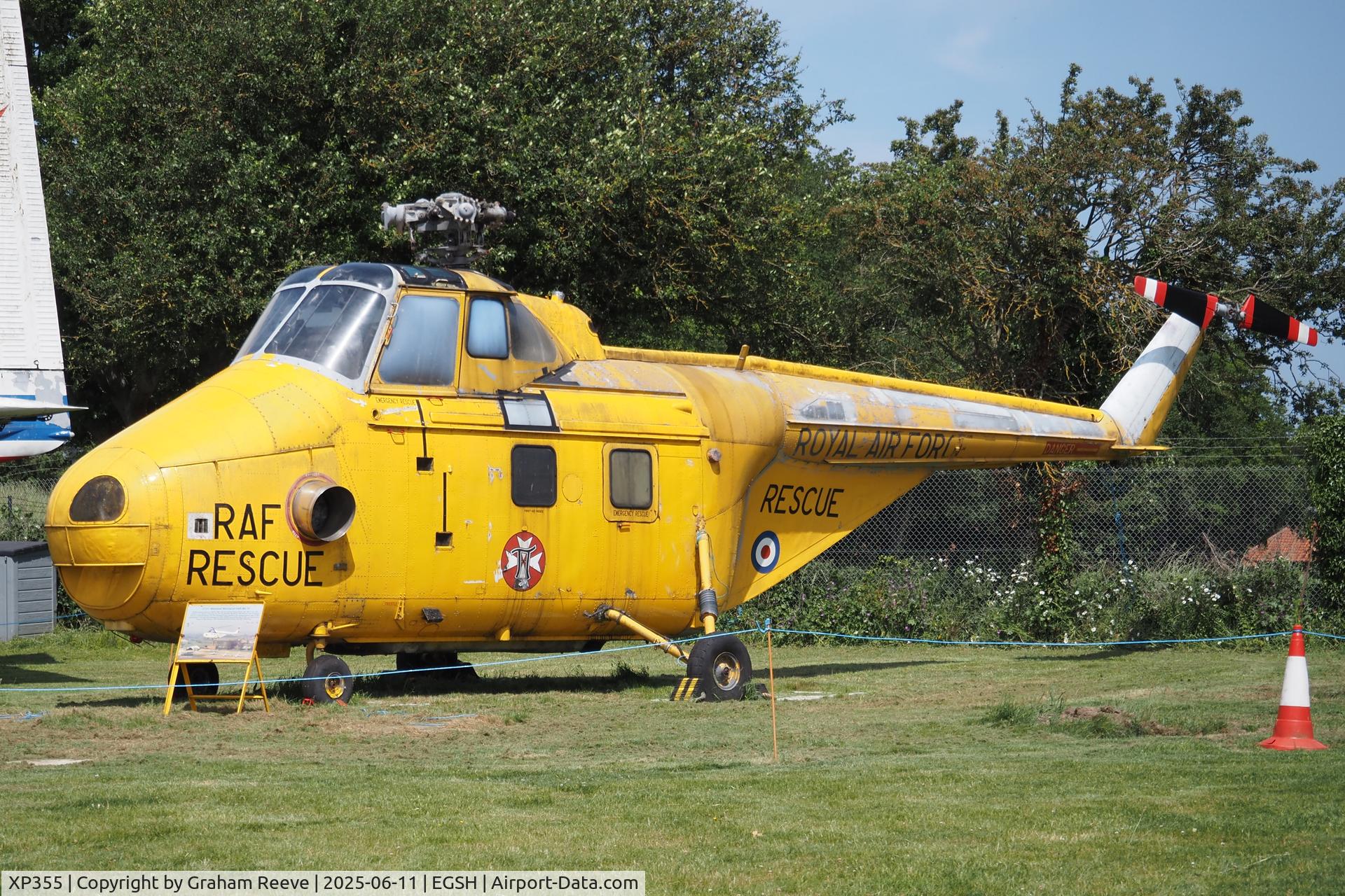 XP355, 1962 Westland Whirlwind HAR.10 C/N WA371, On display at the 