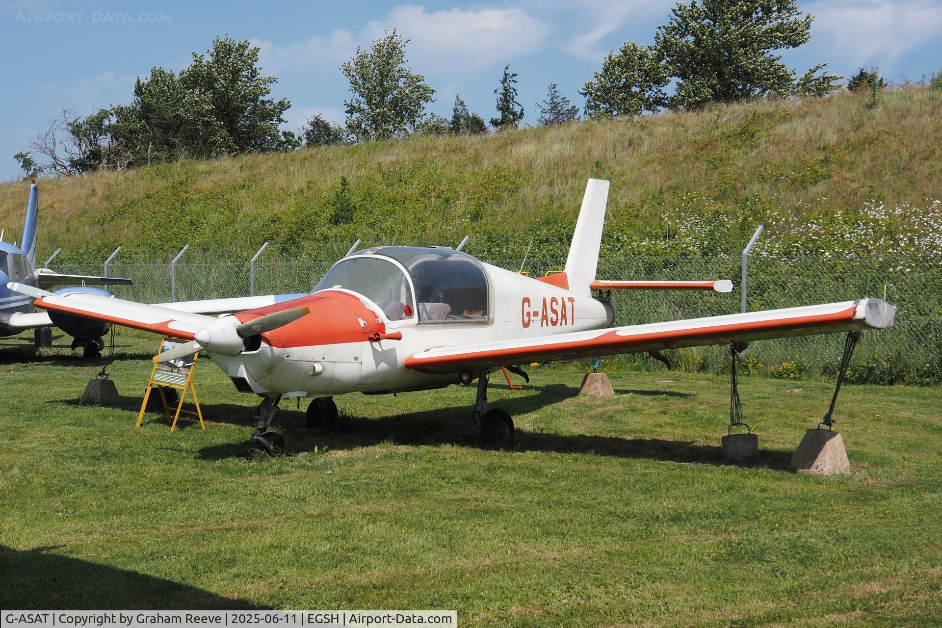 G-ASAT, 1962 Morane-Saulnier MS-880B Rallye Club C/N 178, On display at the 