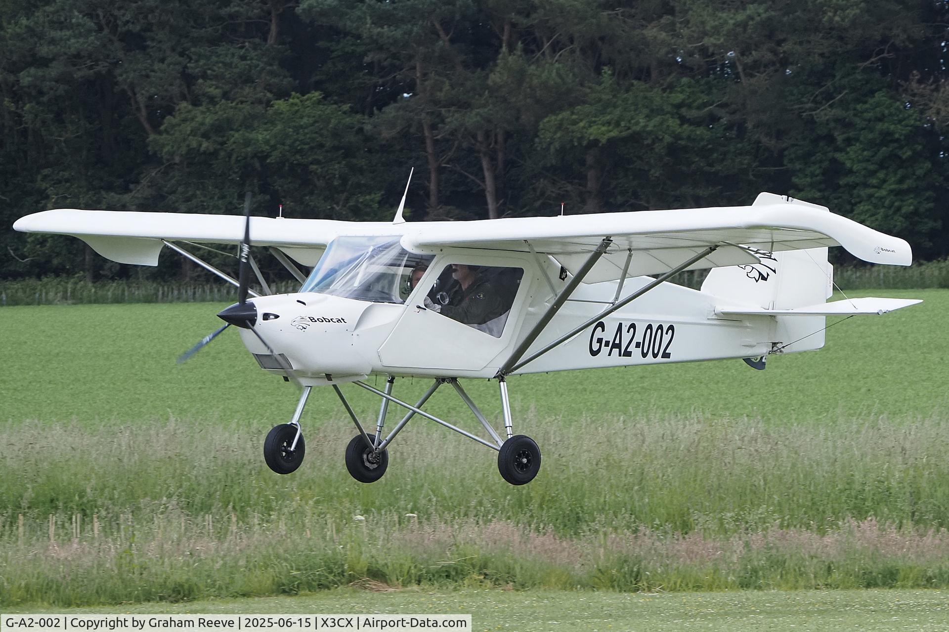 G-A2-002, 2024 The Light Aircraft Company Bobcat C/N Unknown, Landing at Northrepps.