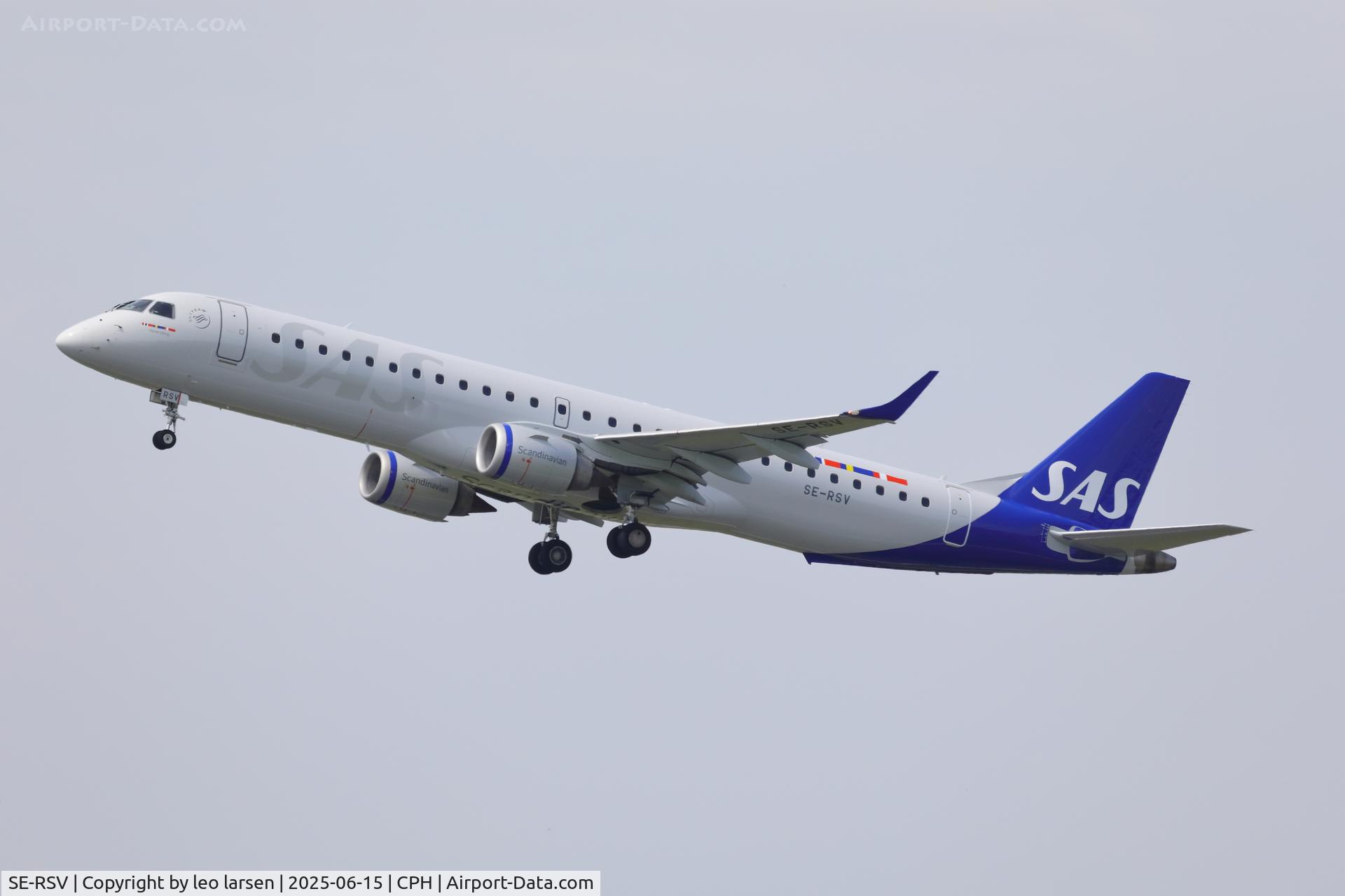 SE-RSV, 2018 Embraer E-195 C/N 749, Copenhagen 15.6.2025