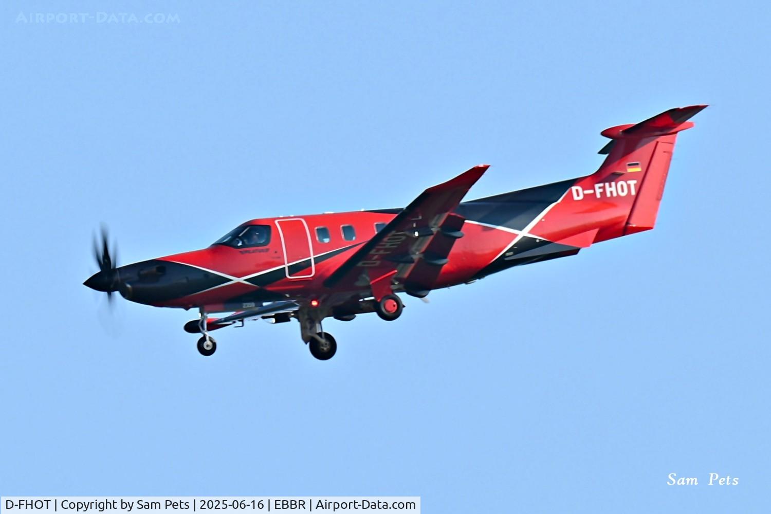 D-FHOT, 2024 Pilatus PC-12 NGX C/N 2359, Landing at Brussels Airport.