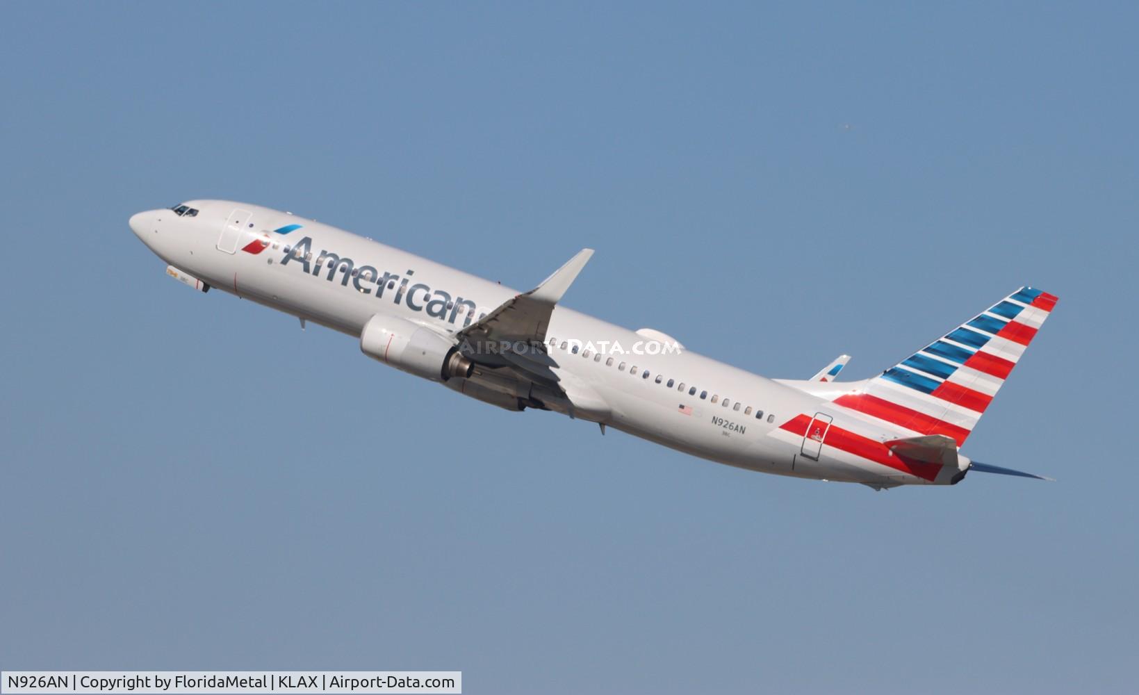 N926AN, 2000 Boeing 737-823 C/N 29527, AAL 738 zx lax-bna