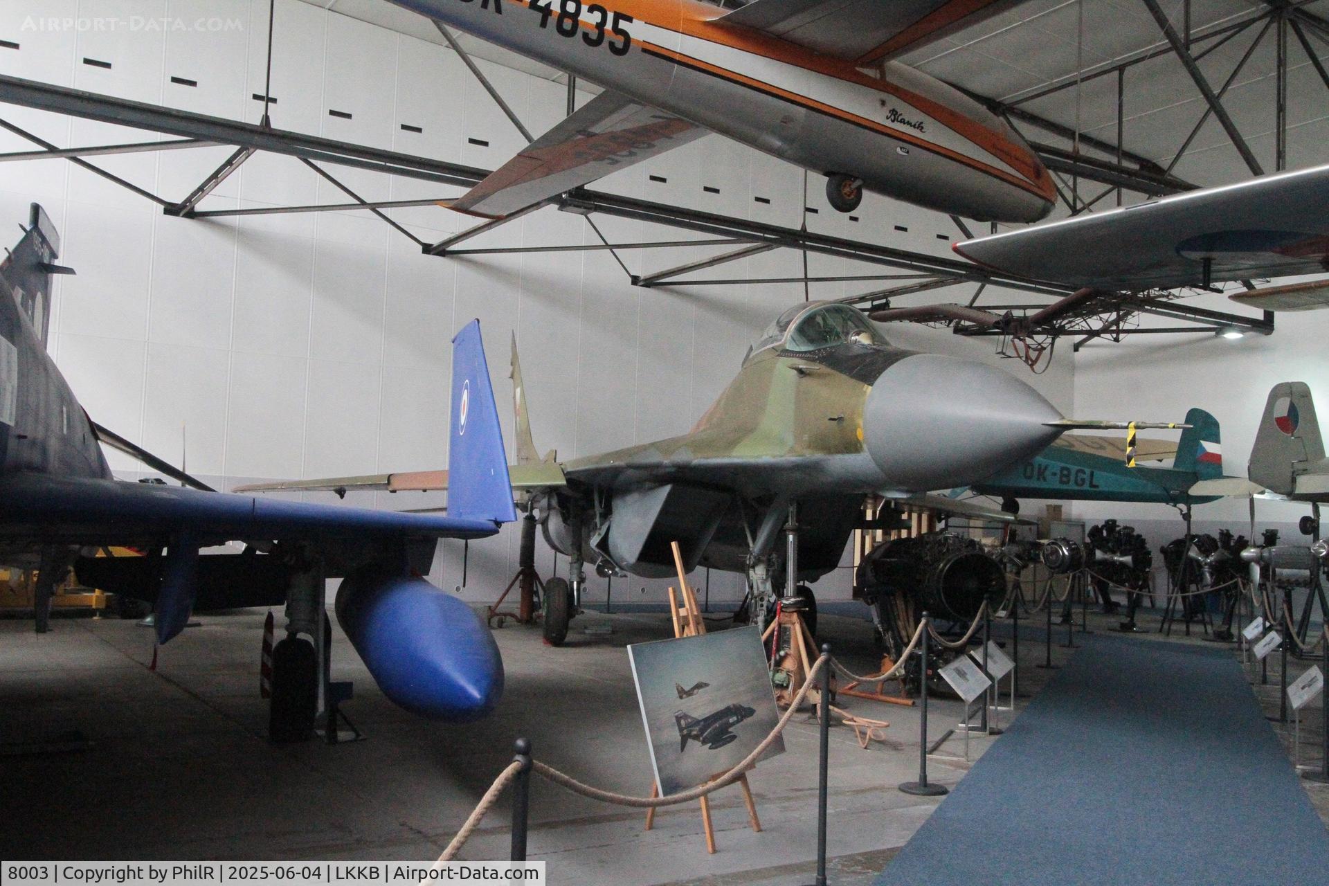 8003, Mikoyan-Gurevich MiG-29A C/N 2960526380, 8003 c1983 Mikoyan-Gurevich MiG-29 Fulcrum Kbely Aviation Museum