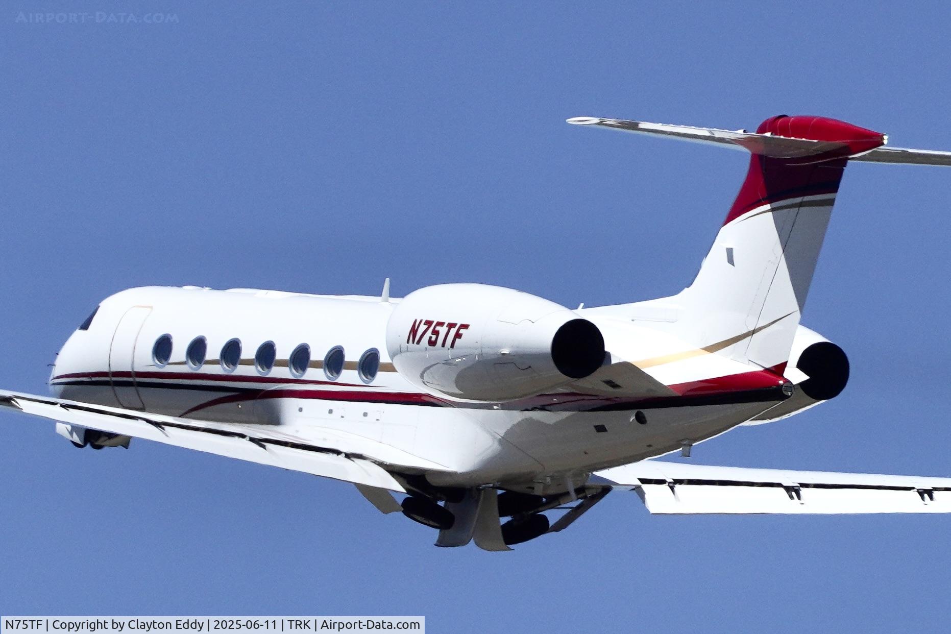 N75TF, 2011 Gulfstream Aerospace GV-SP (G550) C/N 5333, Truckee-Tahoe airport in California 2025