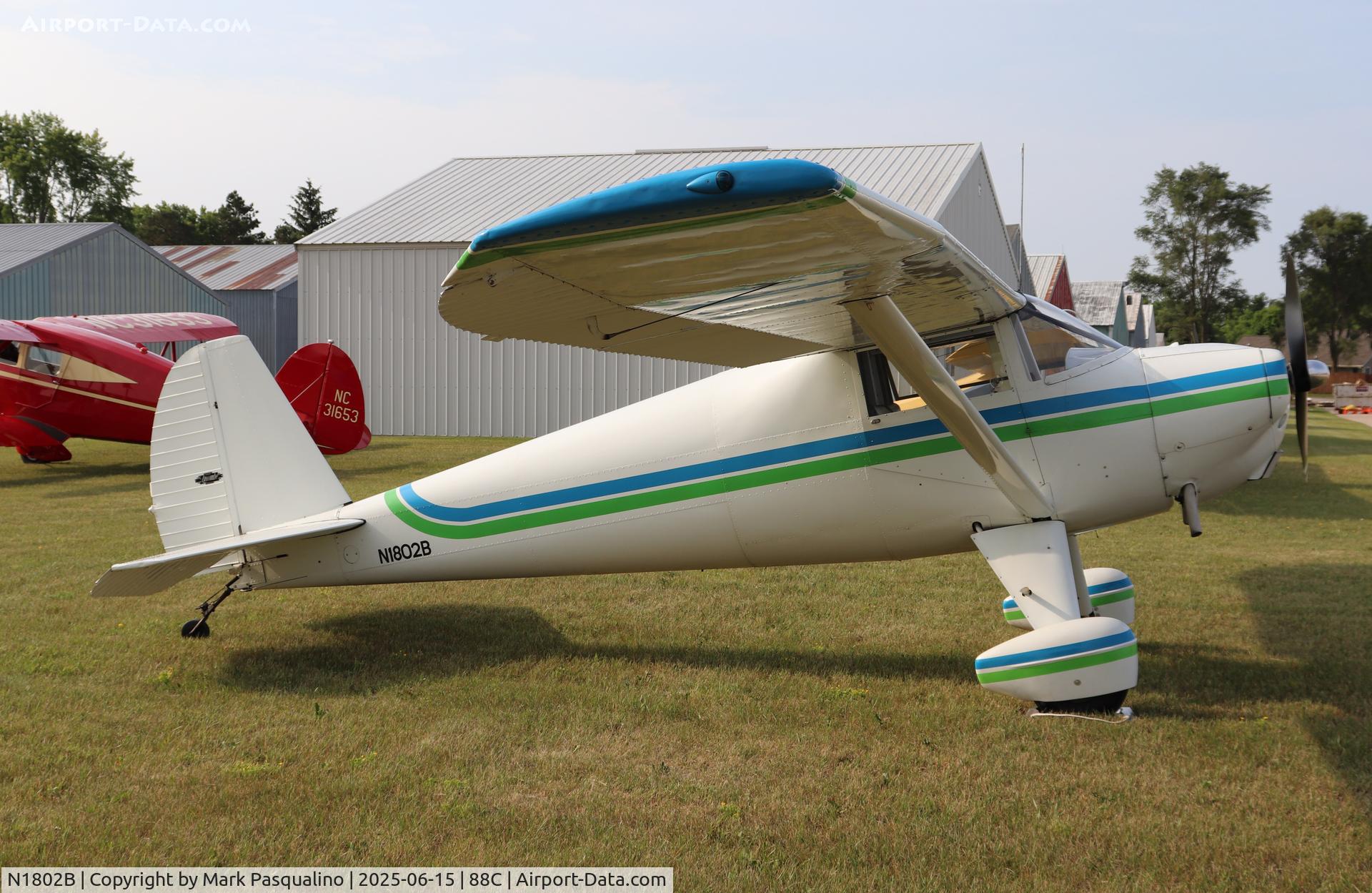 N1802B, 1948 Luscombe 8E Silvaire C/N 6229, Luscombe 8E