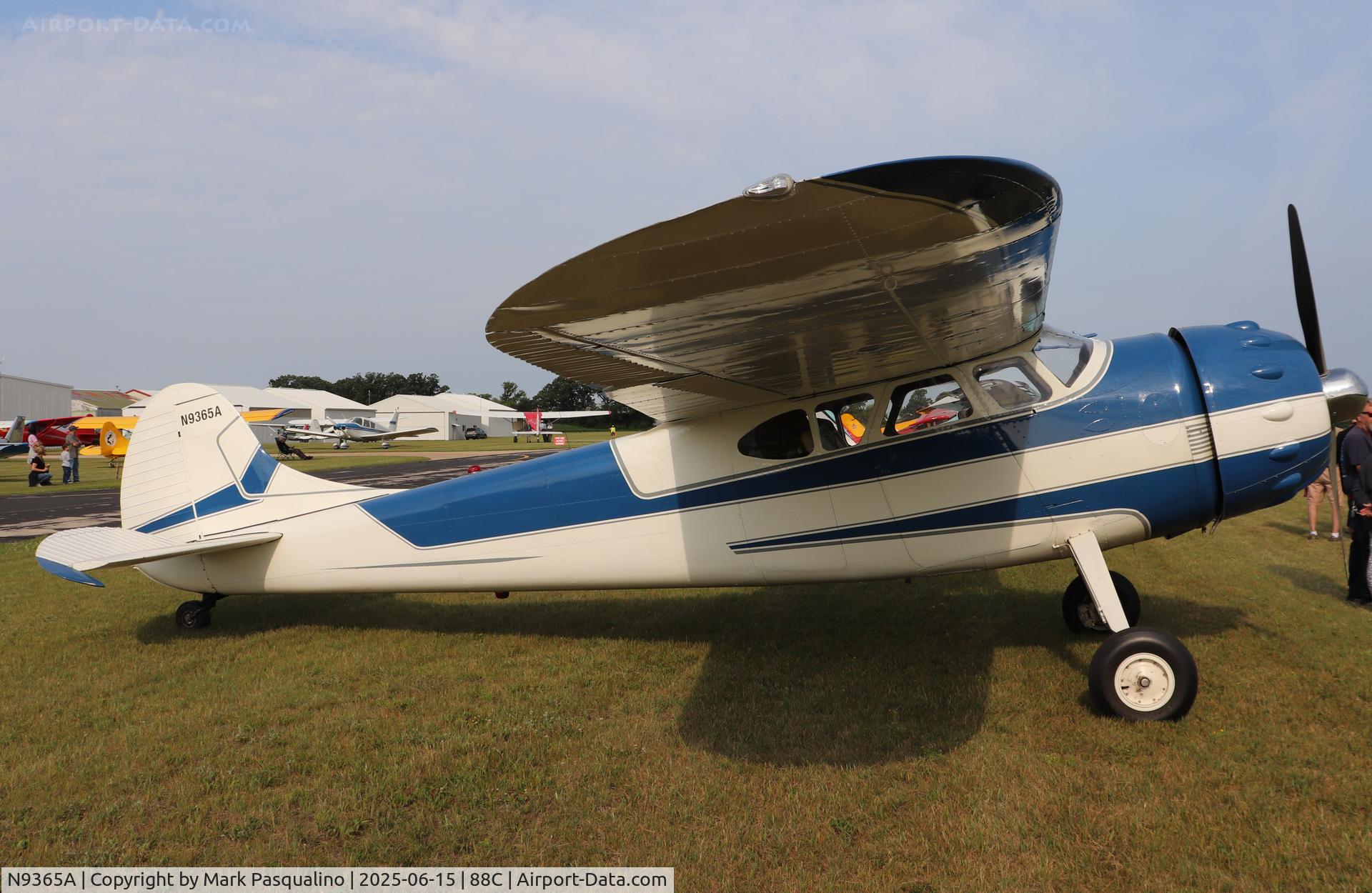 N9365A, 1949 Cessna 190 C/N 7444, Cessna 190