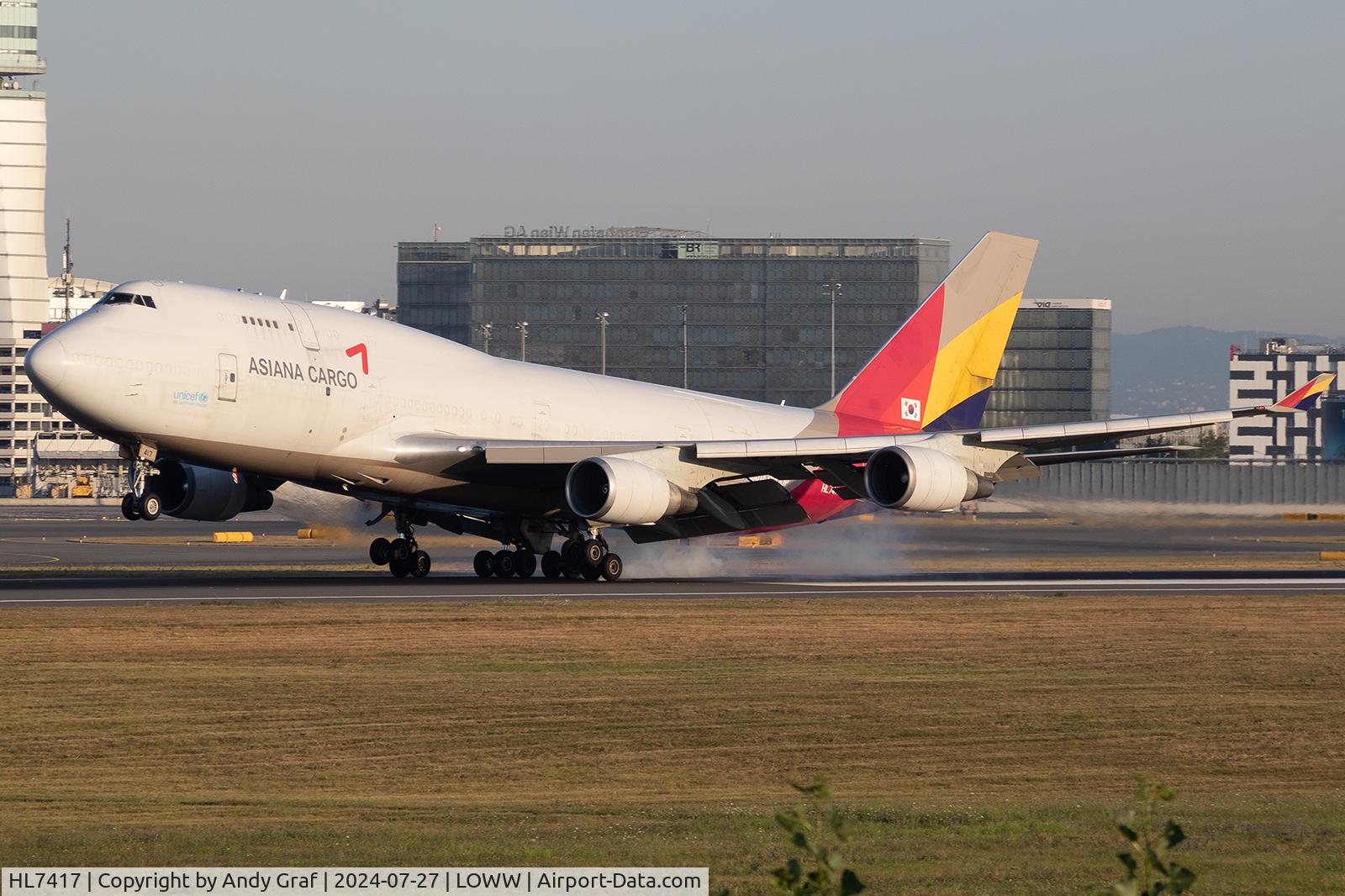 HL7417, 1993 Boeing 747-48EM(BDSF) C/N 25779, Asiana Crago 747-400