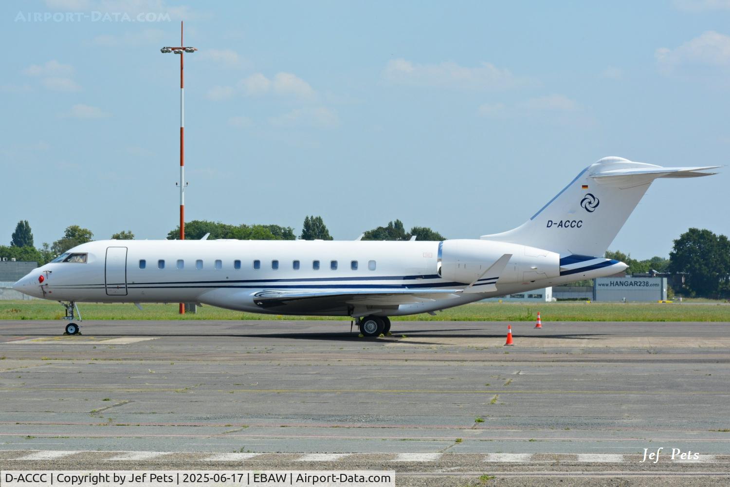 D-ACCC, Bombardier BD-700-1A10 Global Express XRS C/N 9348, At Antwerp Airport.