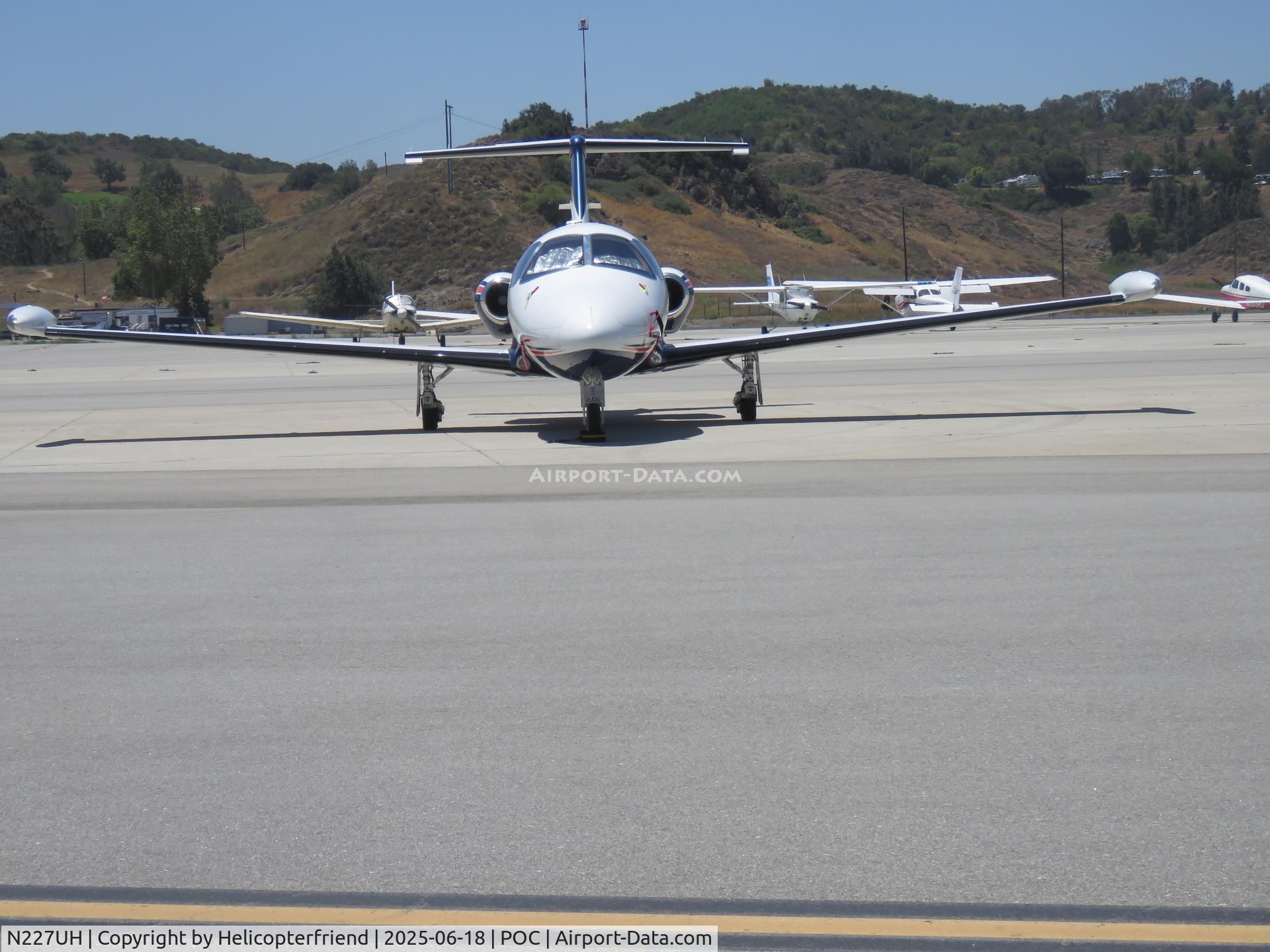 N227UH, 2008 Eclipse Aviation Corp EA500 C/N 000227, Parked north side