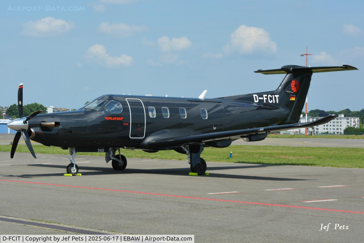 D-FCIT, 2024 Pilatus PC-12 NGX C/N 2420, D-FCIT at Antwerp Airport.