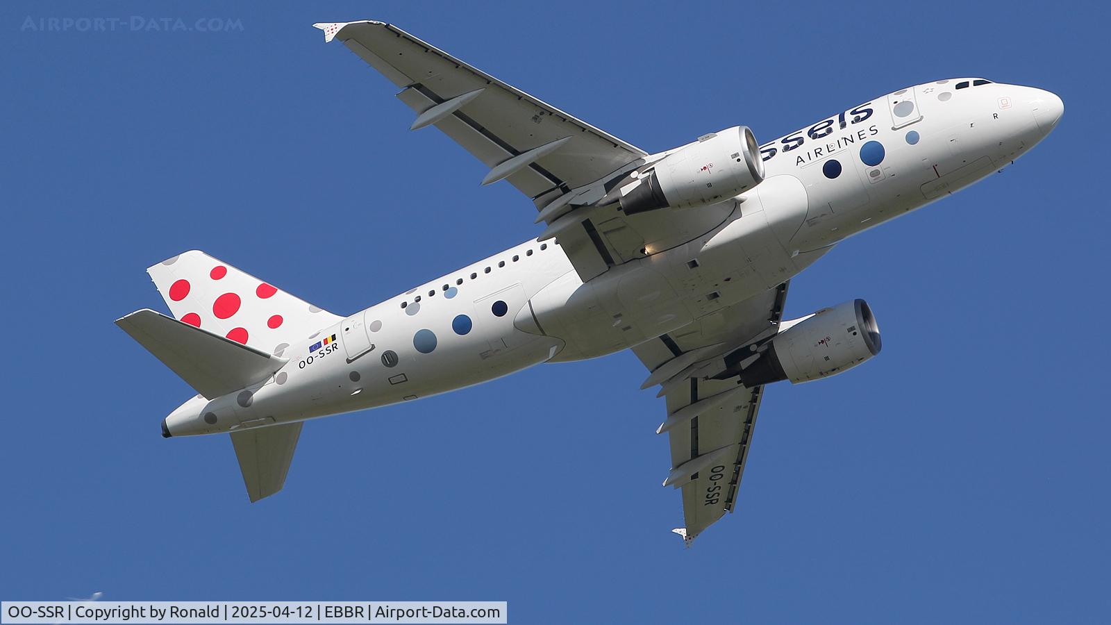 OO-SSR, 2010 Airbus A319-112 C/N 4275, at ebbr