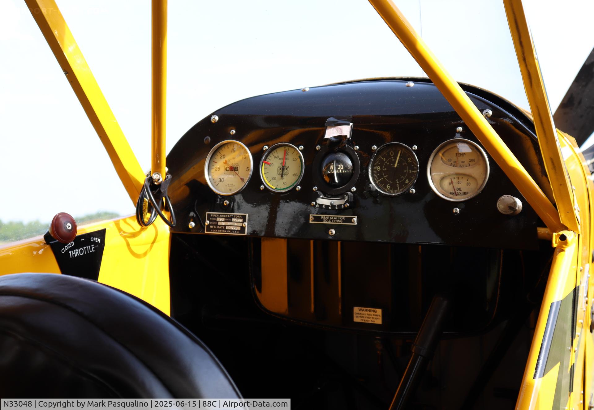N33048, 1940 Piper J3C-65 Cub Cub C/N 20468, Piper J3C-65