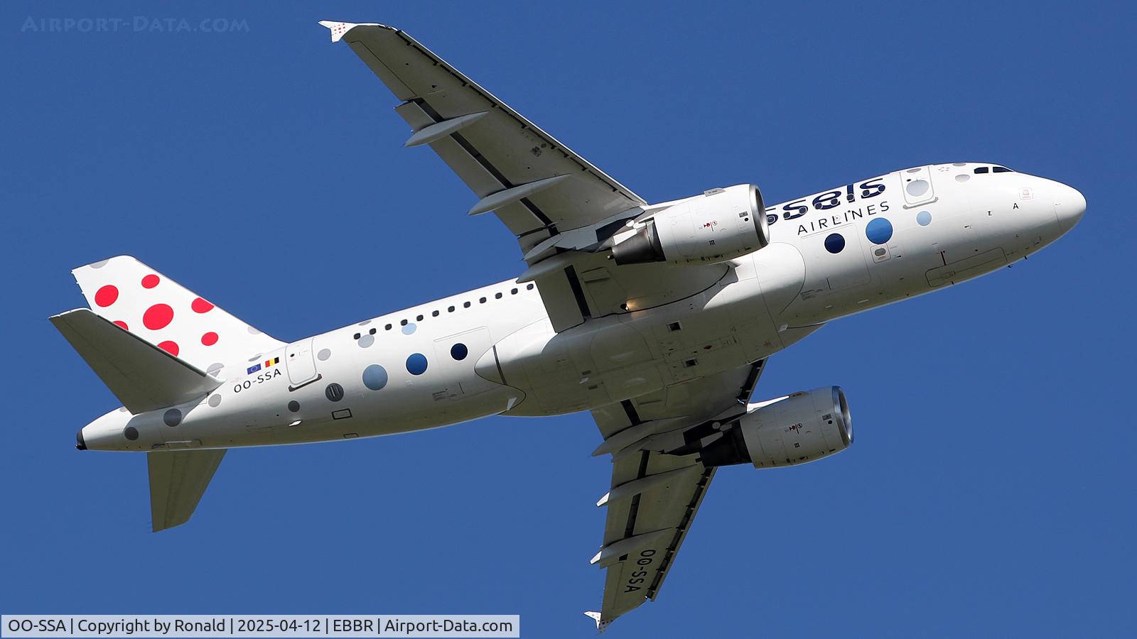 OO-SSA, 2005 Airbus A319-111 C/N 2392, at ebbr