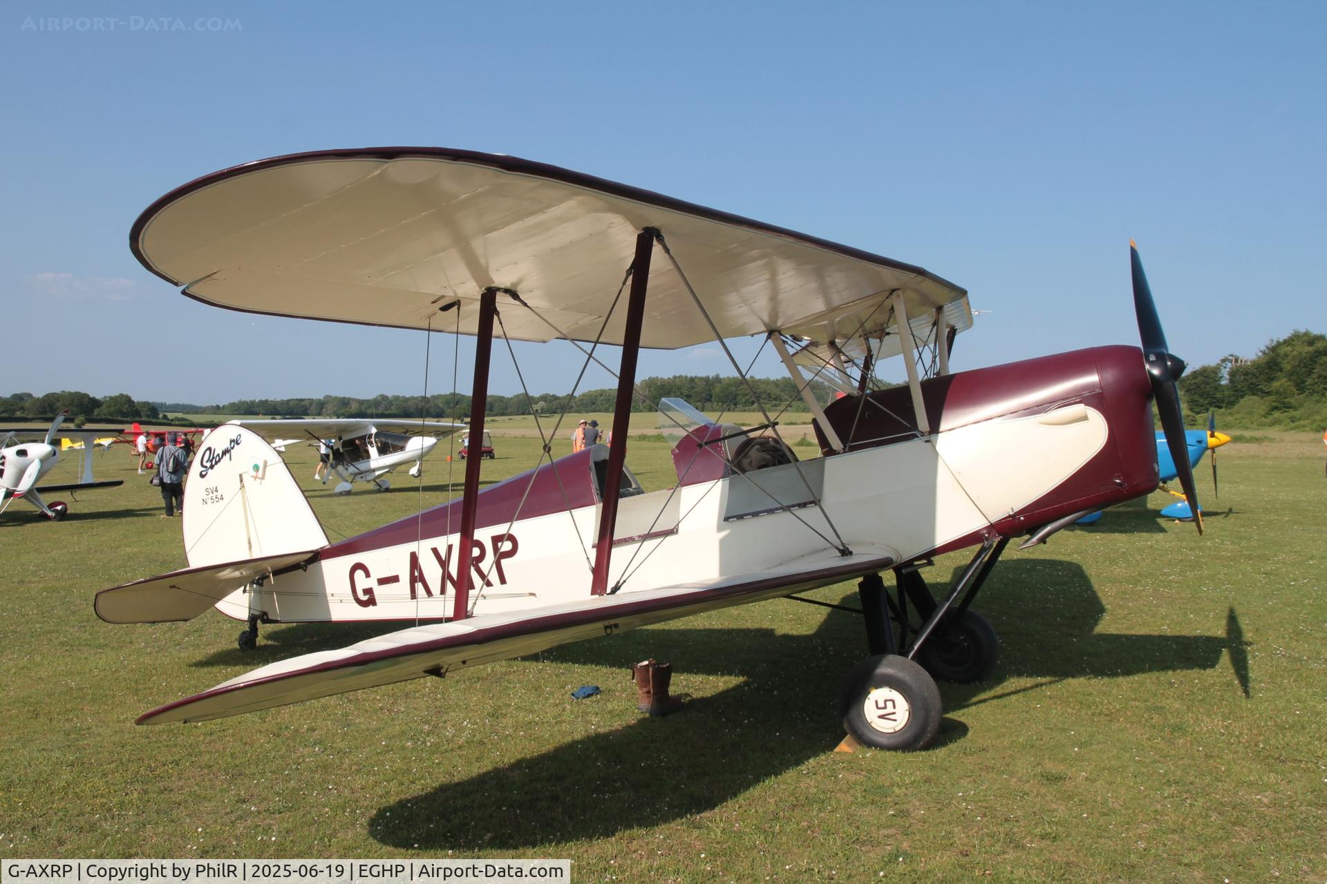 G-AXRP, 1947 Stampe-Vertongen SV-4C C/N 554, G-AXRP 1947 Stampe SV4C (Modified) Fly In Popham 