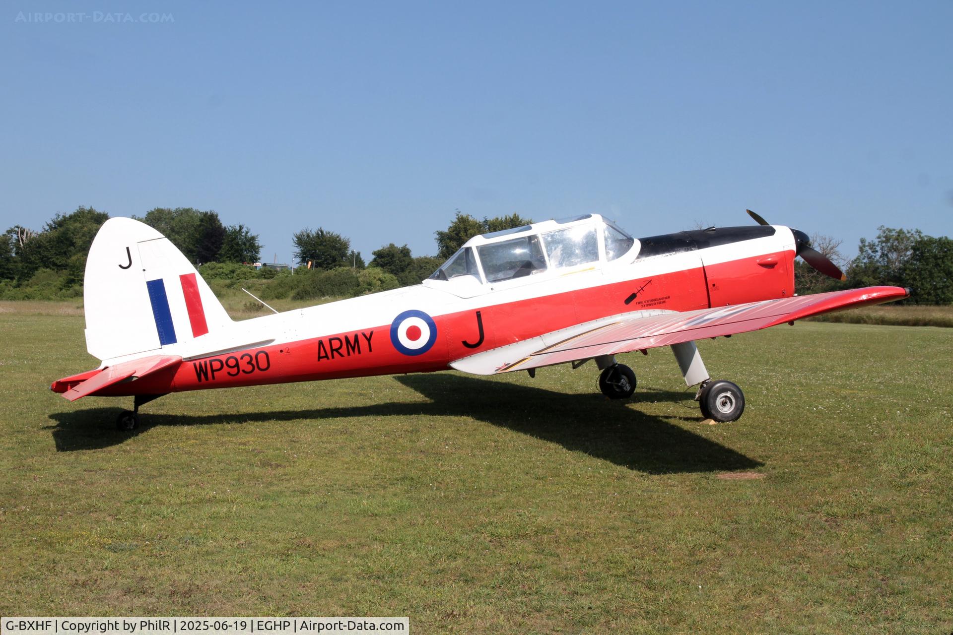 G-BXHF, 1953 De Havilland DHC-1 Chipmunk T.10 C/N C1/0808, WP930 (G-BXHF) 1953 DHC-1 Chipmunk 22 Fly In Popham