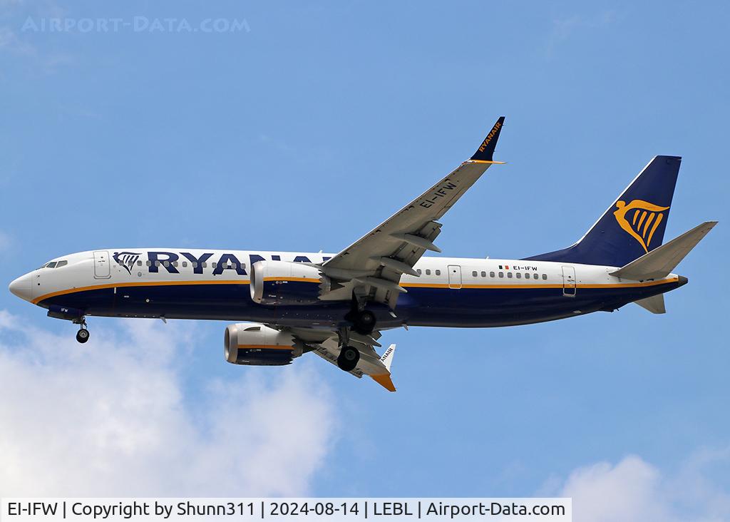 EI-IFW, 2023 Boeing 737-8-200 MAX C/N 62344, Landing rwy 24R
