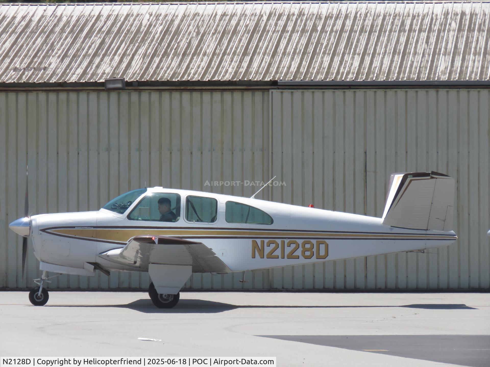 N2128D, 1960 Beech D35 C/N D-3473, Starting up