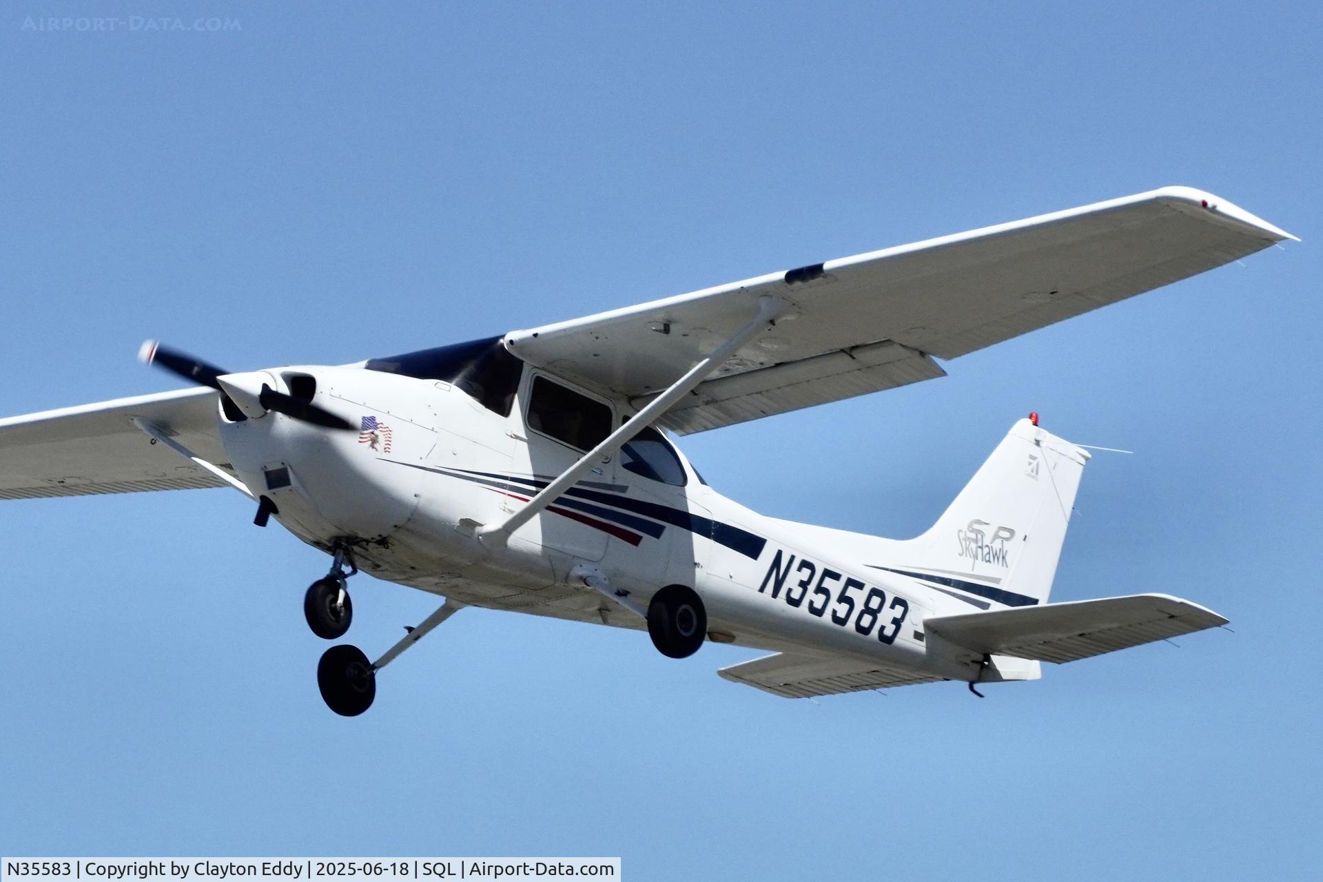 N35583, Cessna 172S C/N 172S8872, San Carlos Airport in California 2025